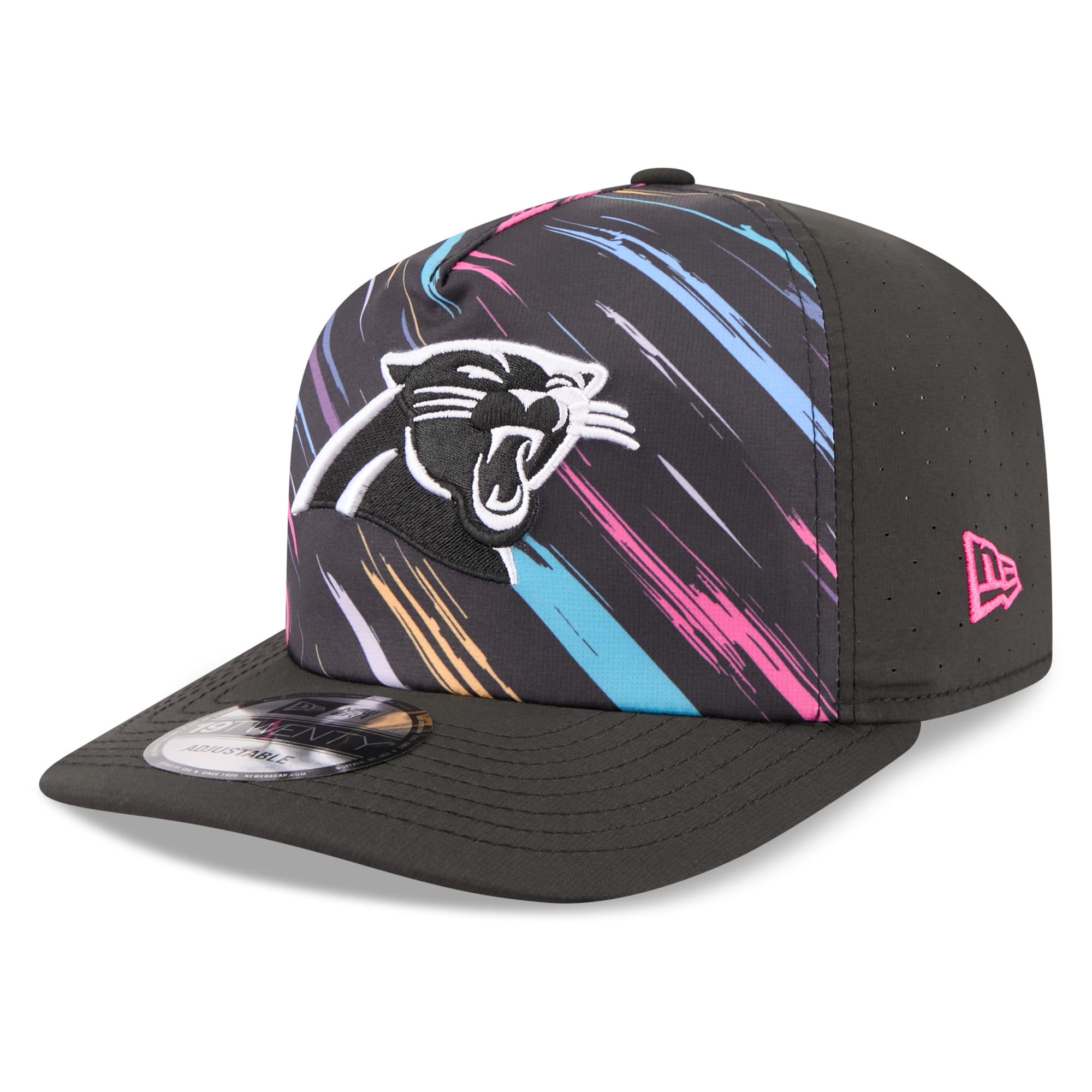 Men's New Era Black Carolina Panthers 2026 NFL Crucial Catch 19TWENTY Adjustable Hat