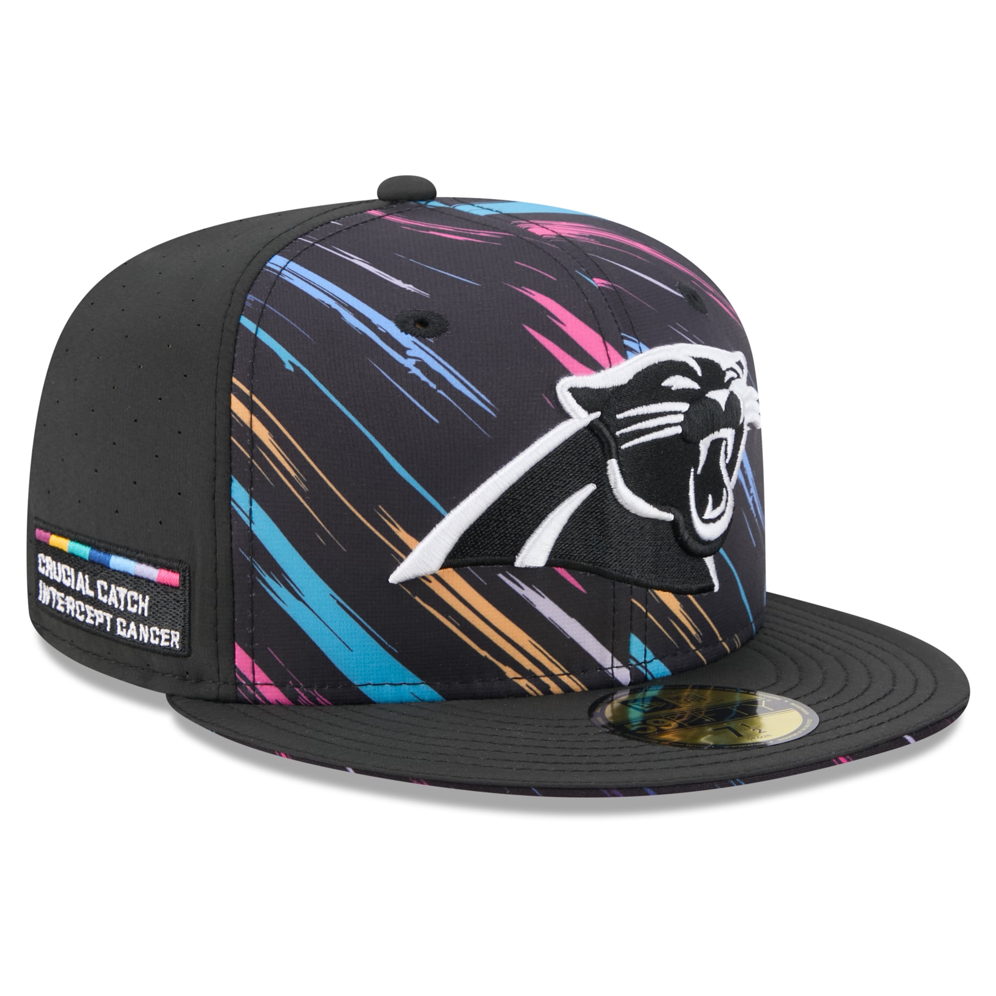 Men's New Era Black Carolina Panthers 2026 NFL Crucial Catch 59FIFTY Fitted Hat