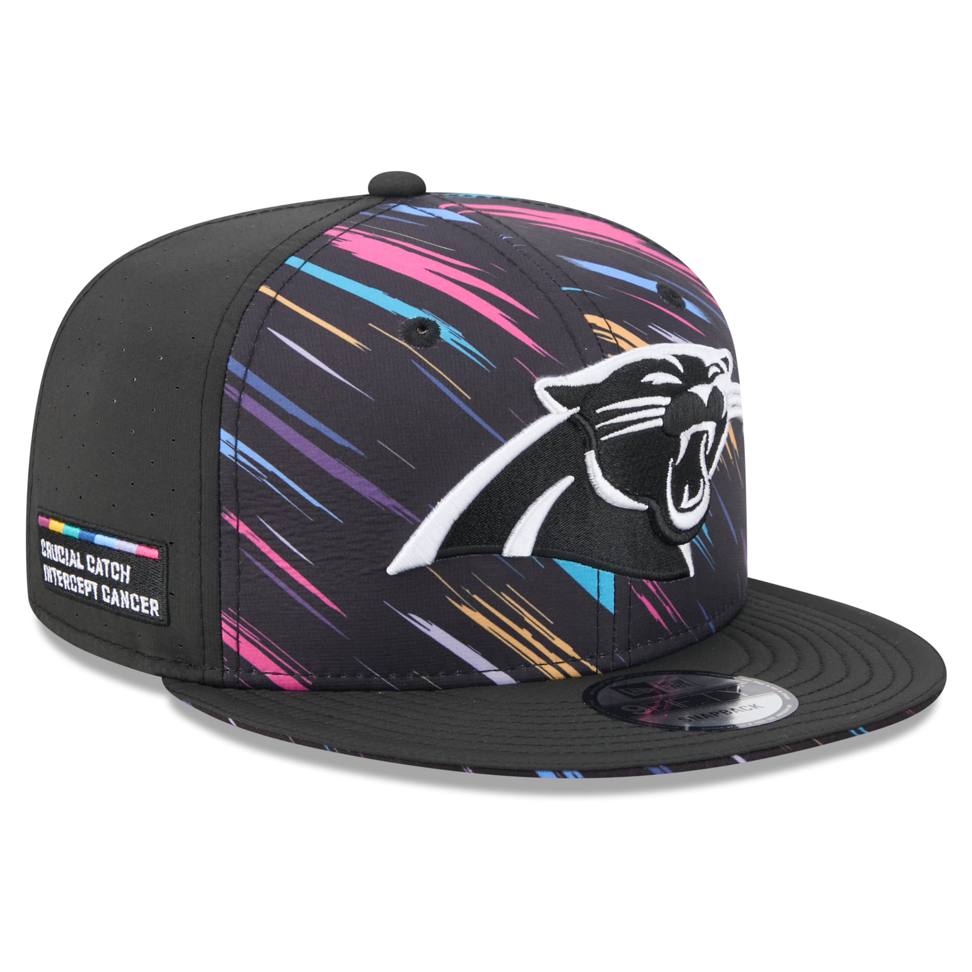 Men's New Era Black Carolina Panthers 2026 NFL Crucial Catch 9FIFTY Snapback Hat