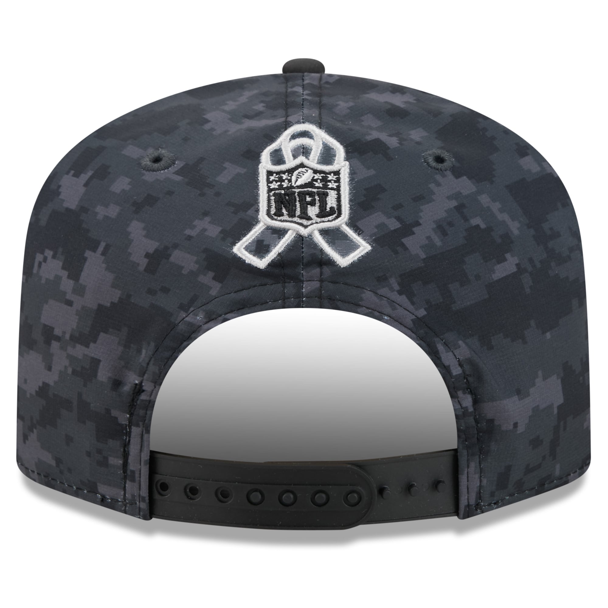 Casquette ajustable New Era noire Carolina Panthers 2026 Salute To Service 19TWENTY pour homme