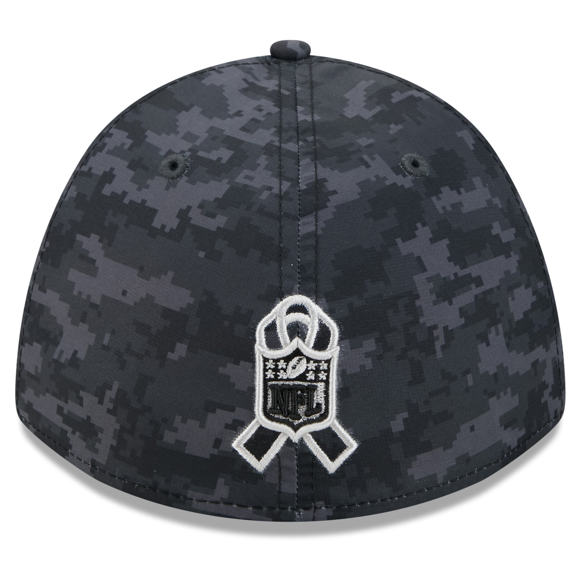Casquette extensible New Era noire Carolina Panthers 2026 Salute To Service 39THIRTY M-Crown pour homme
