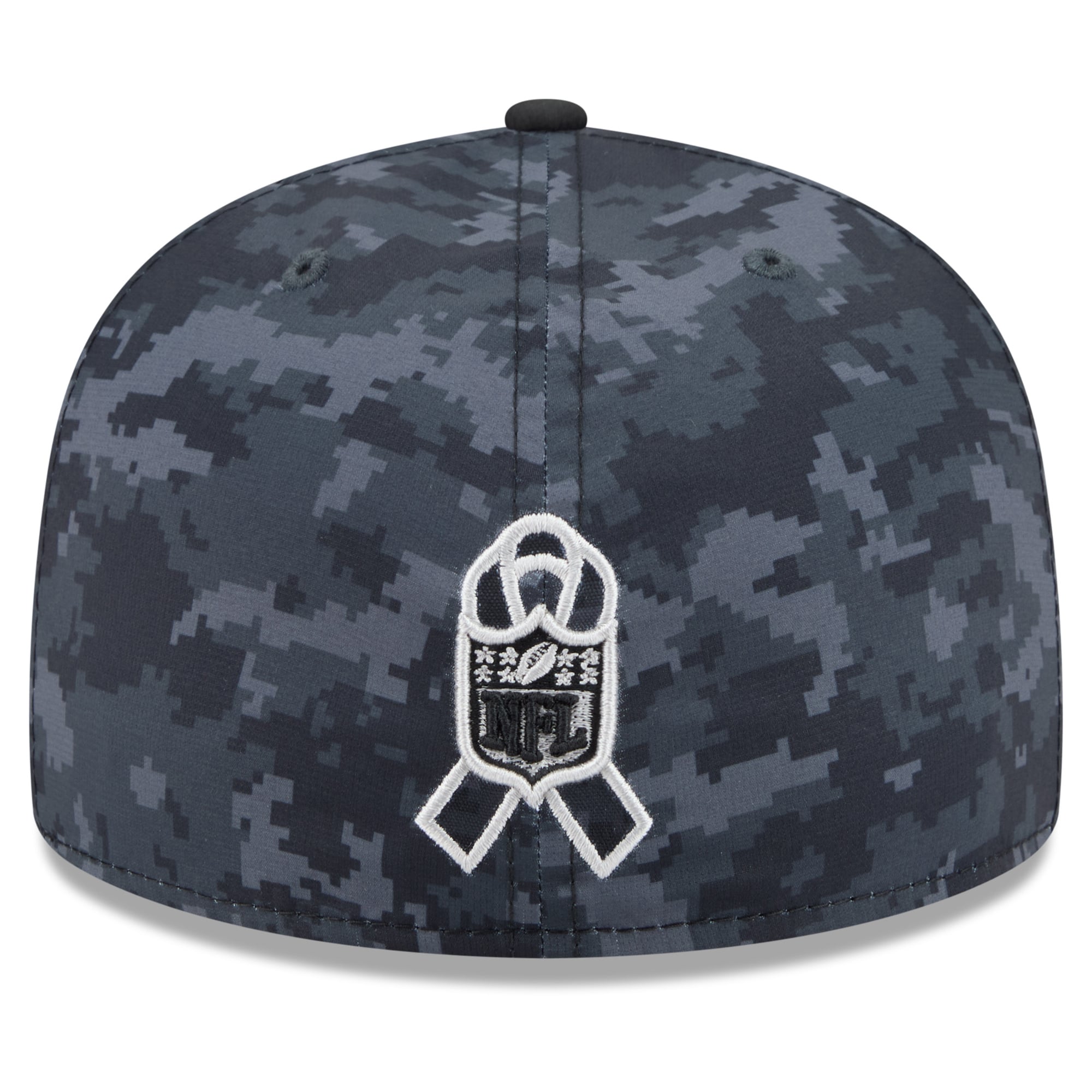 Casquette ajustée New Era noire Carolina Panthers 2026 Salute To Service 59FIFTY pour homme
