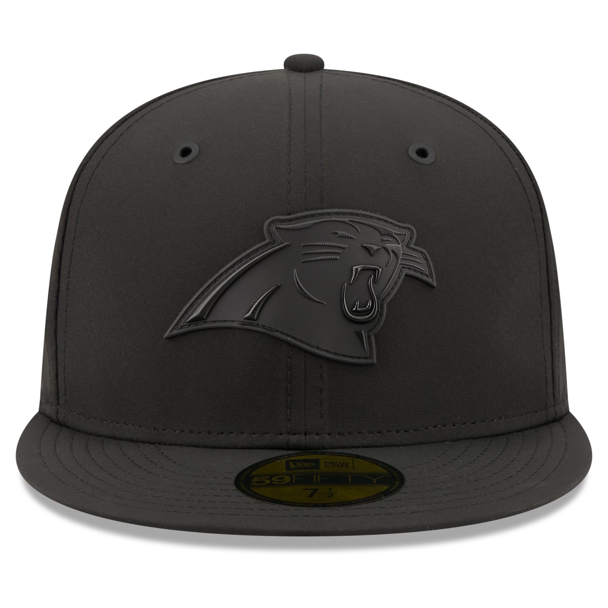 Casquette ajustée New Era noire Carolina Panthers 2026 Sideline 59FIFTY pour homme
