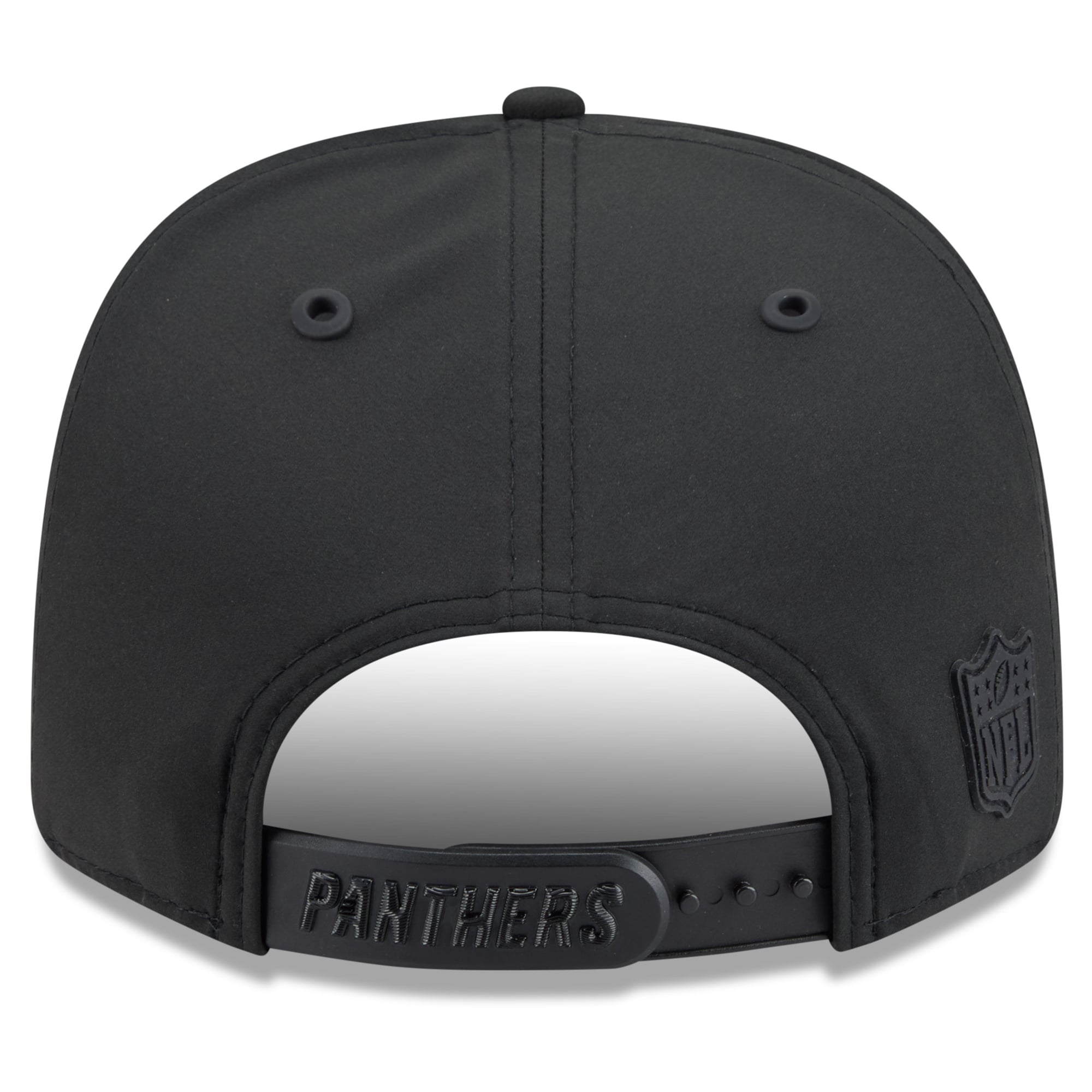 Casquette ajustable New Era noire Carolina Panthers 2026 Sideline 9SEVENTY pour homme