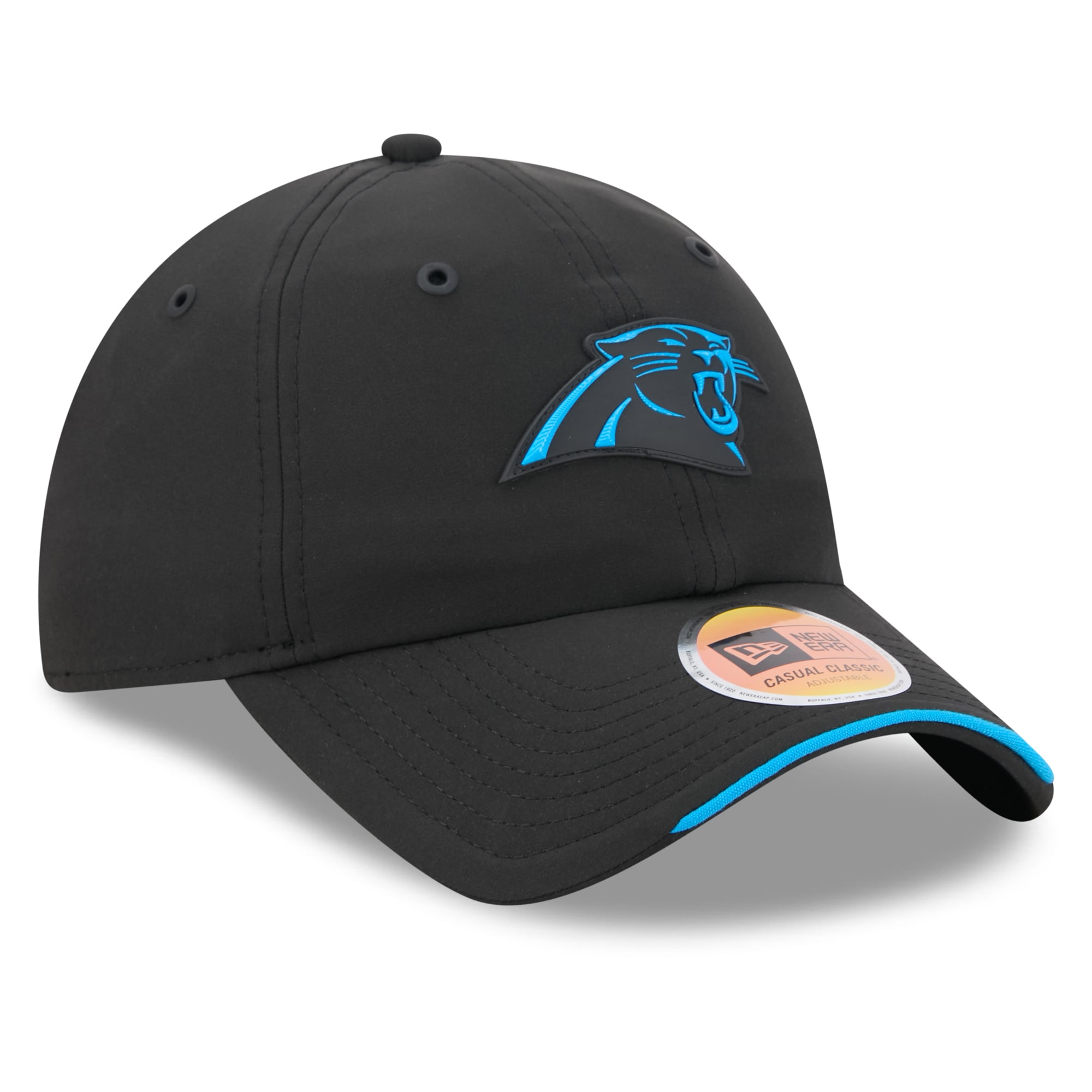 Men's New Era Black Carolina Panthers 2026 Sideline Casual Classic Adjustable Hat