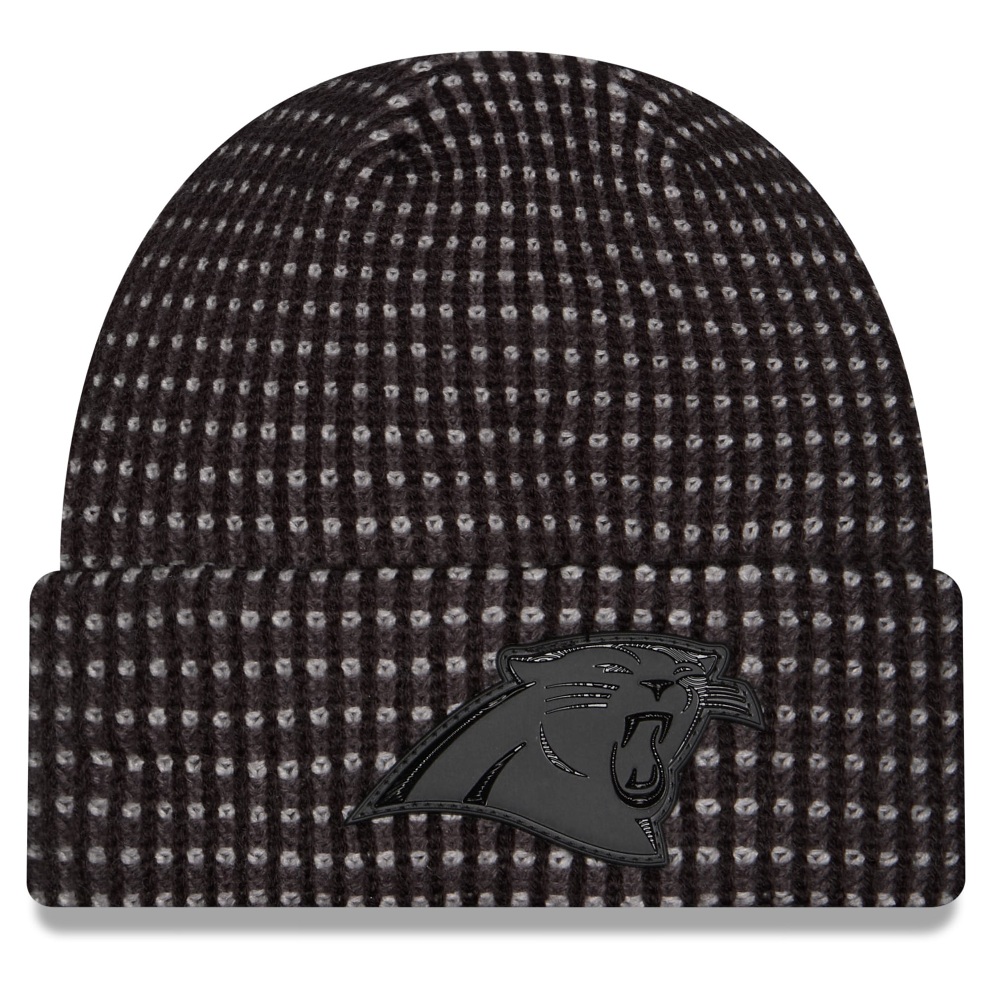Bonnet à revers New Era noir Carolina Panthers 2026 pour homme