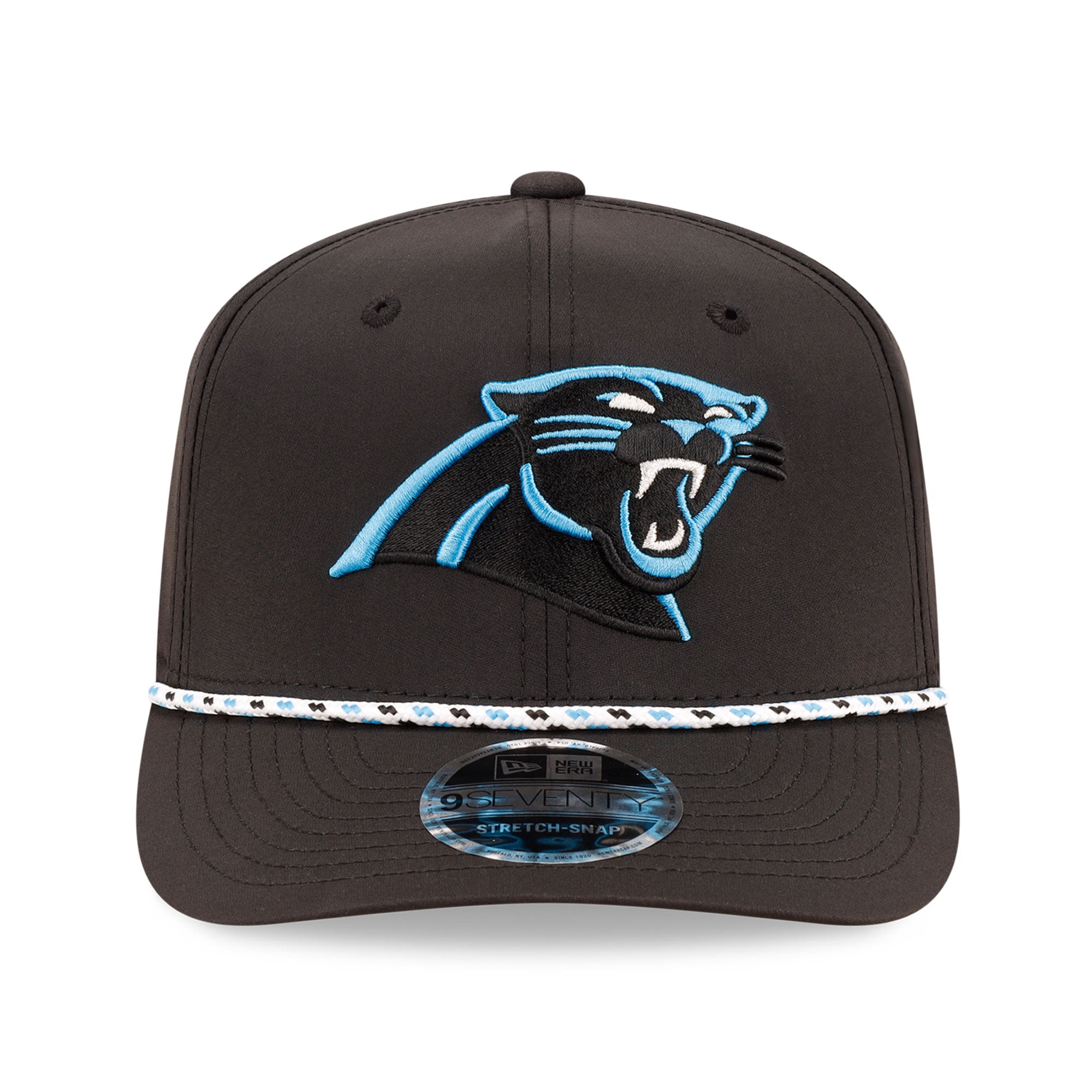 Casquette ajustable New Era Carolina Panthers 9SEVENTY noire pour homme