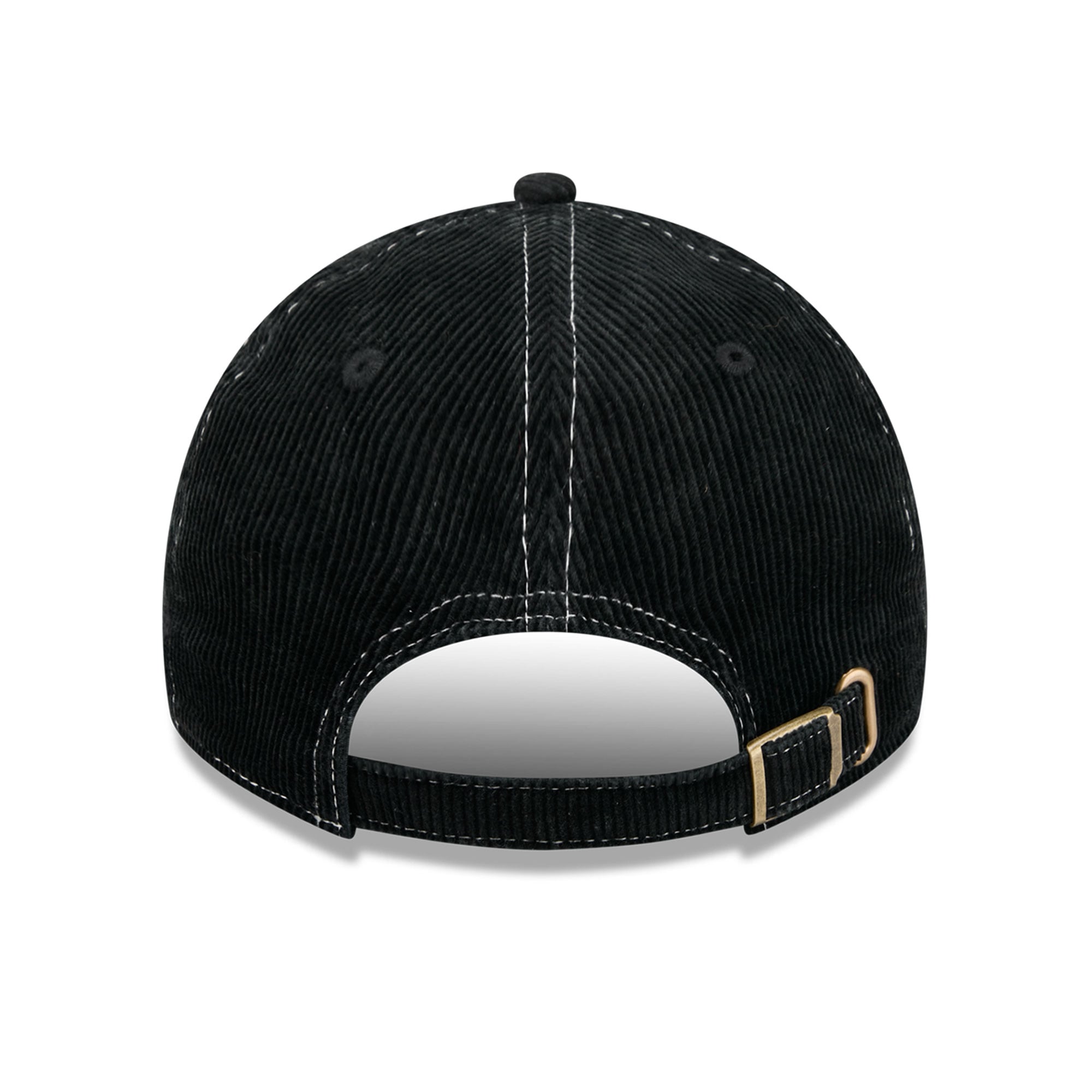 Casquette New Era noire pour homme, modèle Carolina Panthers, en velours côtelé, style classique décontracté et ajustable
