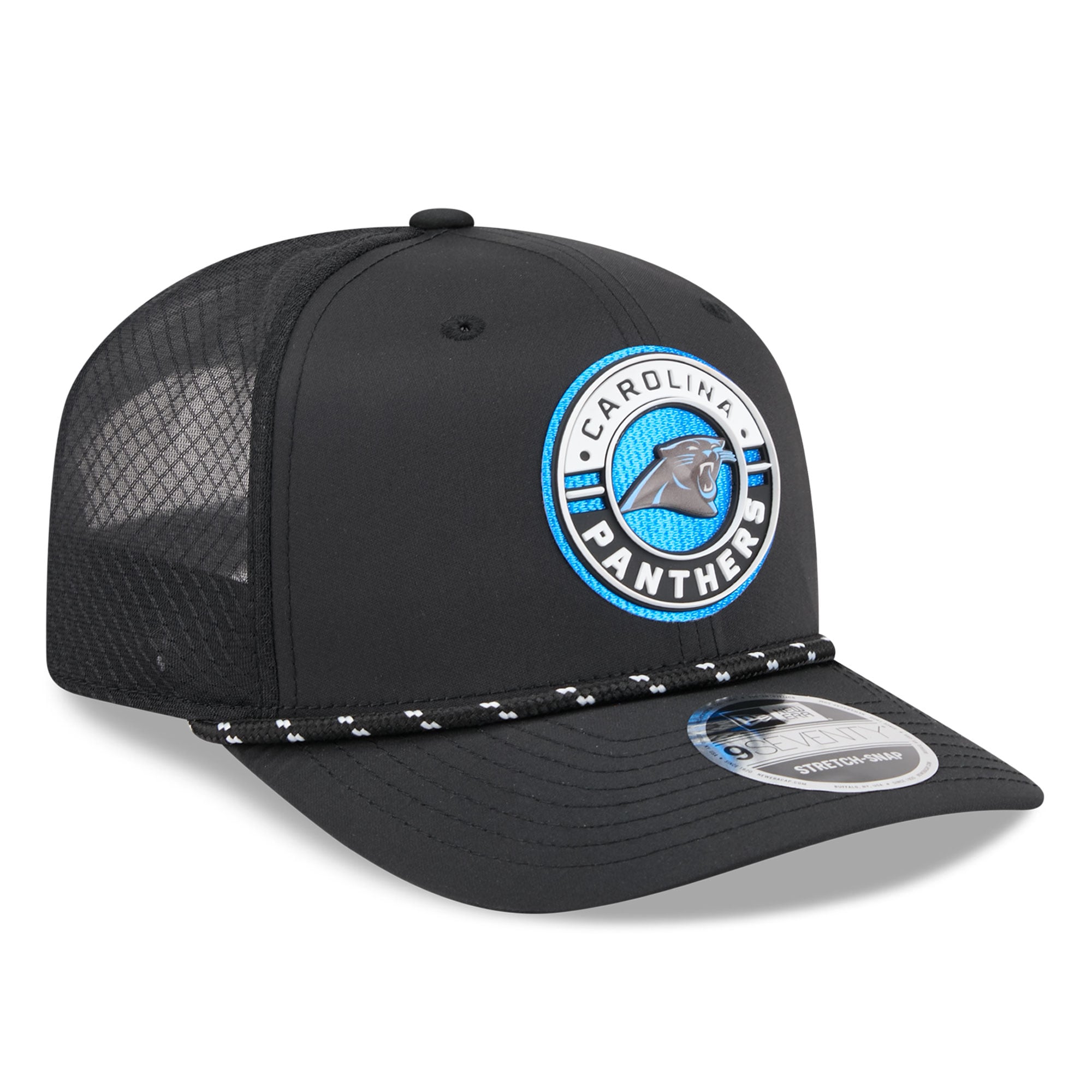 Men's New Era Black Carolina Panthers Game 9SEVENTY Adjustable Hat