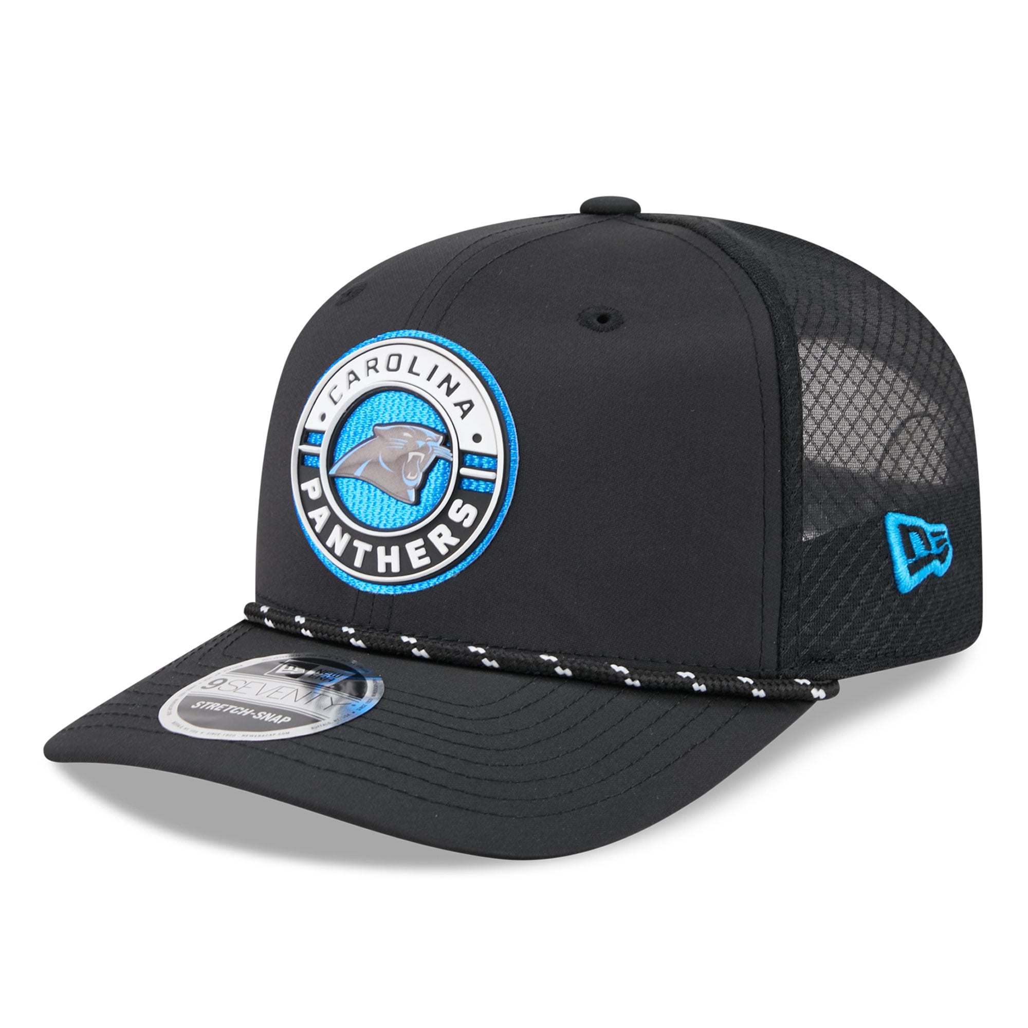 Men's New Era Black Carolina Panthers Game 9SEVENTY Adjustable Hat