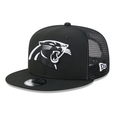 Carolina Panthers New Era 9FIFTY Snapback Trucker Hat - Black/White