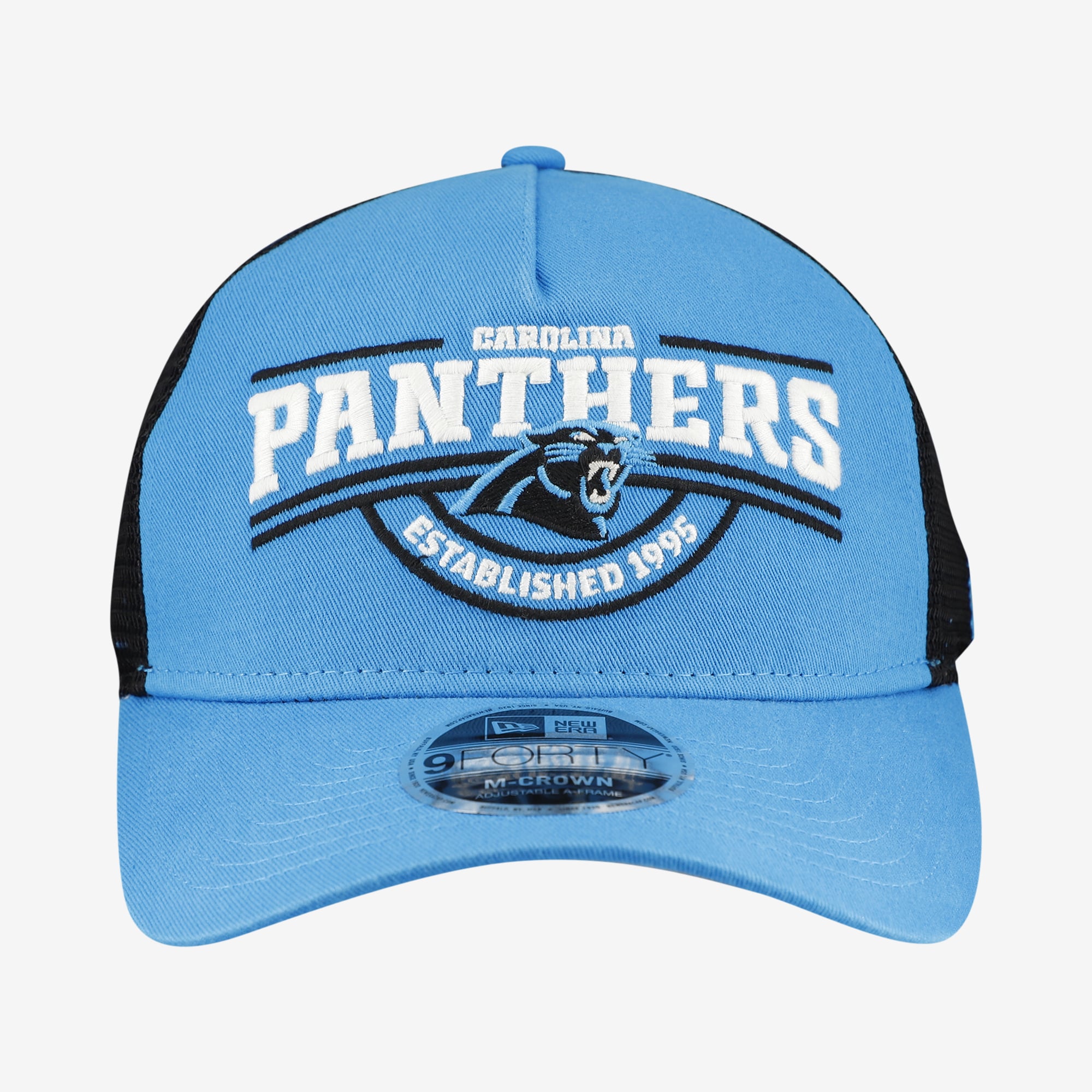 Casquette ajustable New Era bleue Carolina Panthers 9FORTY pour homme