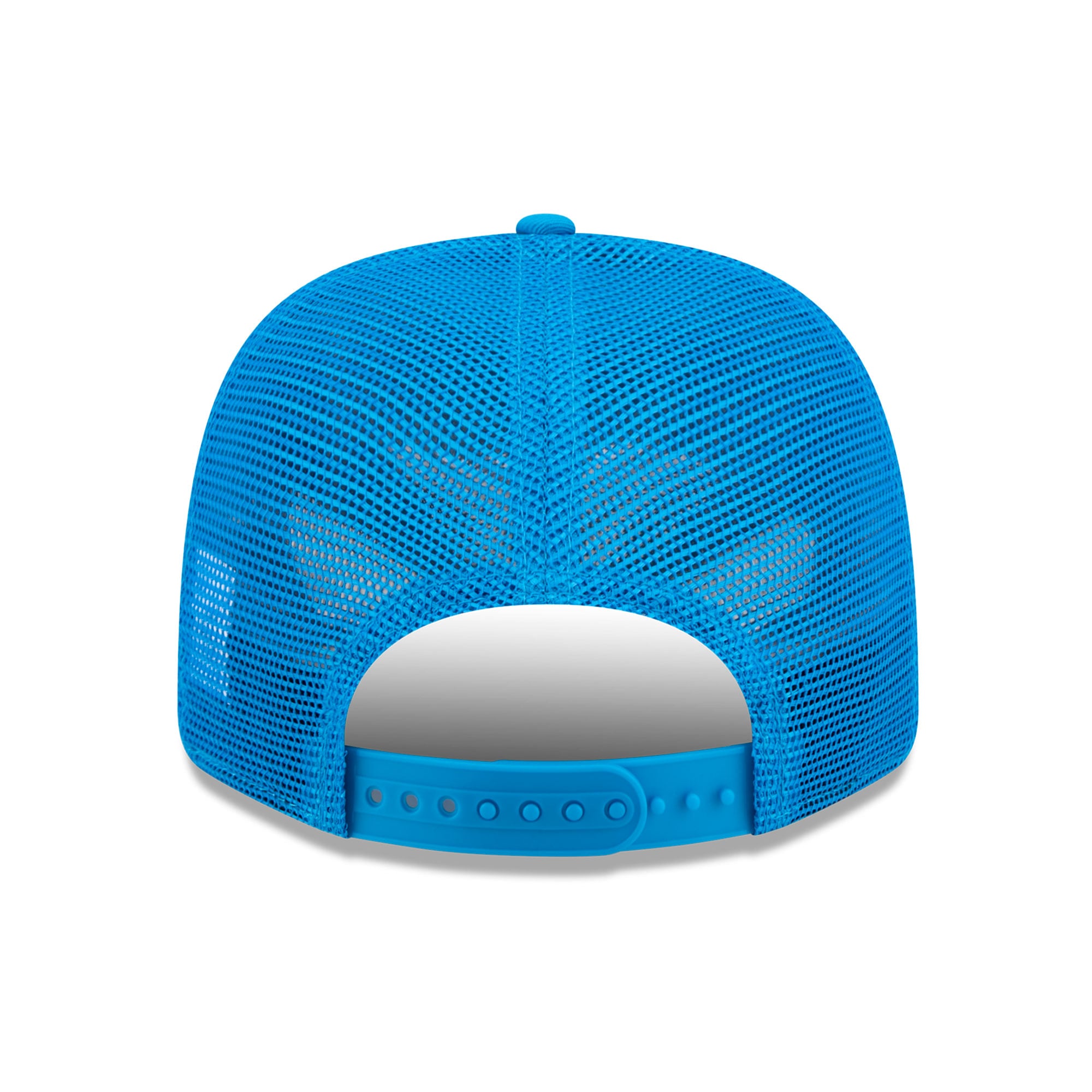 Casquette trucker New Era bleue Carolina Panthers pour homme (modèle 9SEVENTY)