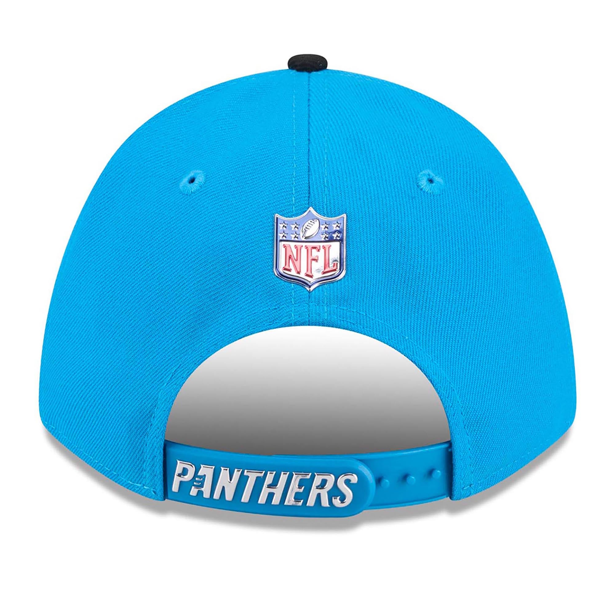 Casquette ajustable New Era bleue/noire Carolina Panthers, repêchage NFL 2026, modèle 9FORTY M-Crown