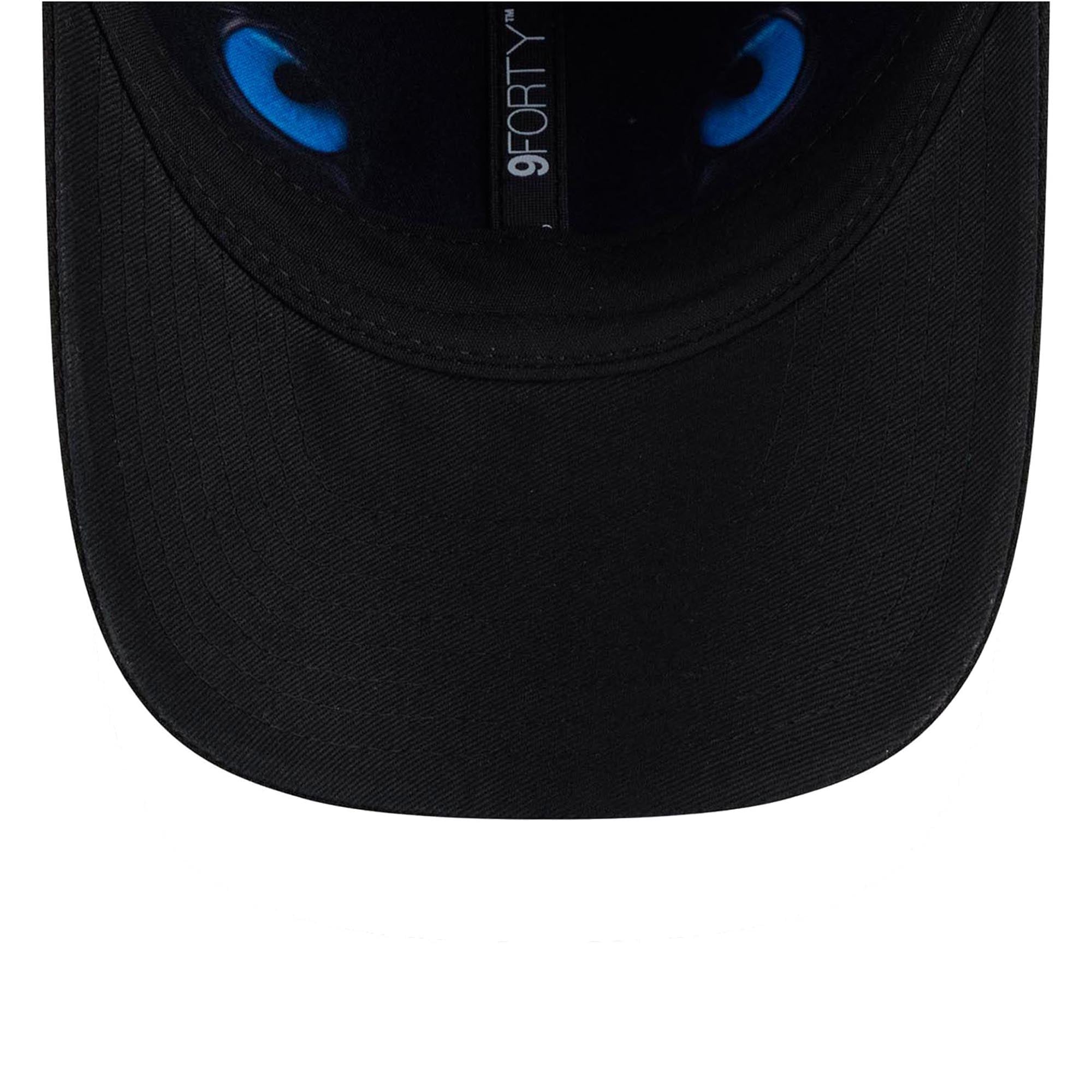 Casquette ajustable New Era bleue/noire Carolina Panthers, repêchage NFL 2026, modèle 9FORTY M-Crown