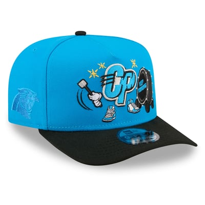 Carolina Panthers New Era Cartoon A-Frame 9FIFTY Snapback Hat - Blue/Black