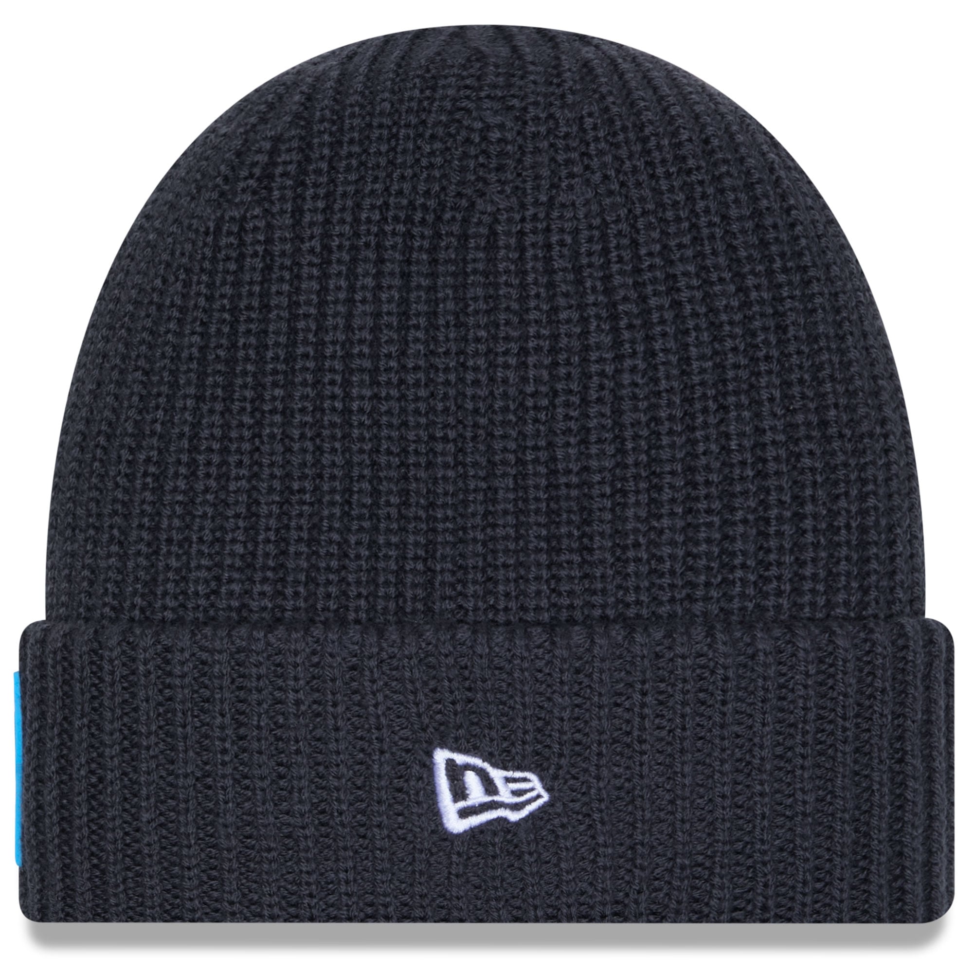Bonnet en tricot à revers Sideline 2025 des Carolina Panthers de New Era pour homme, couleur anthracite