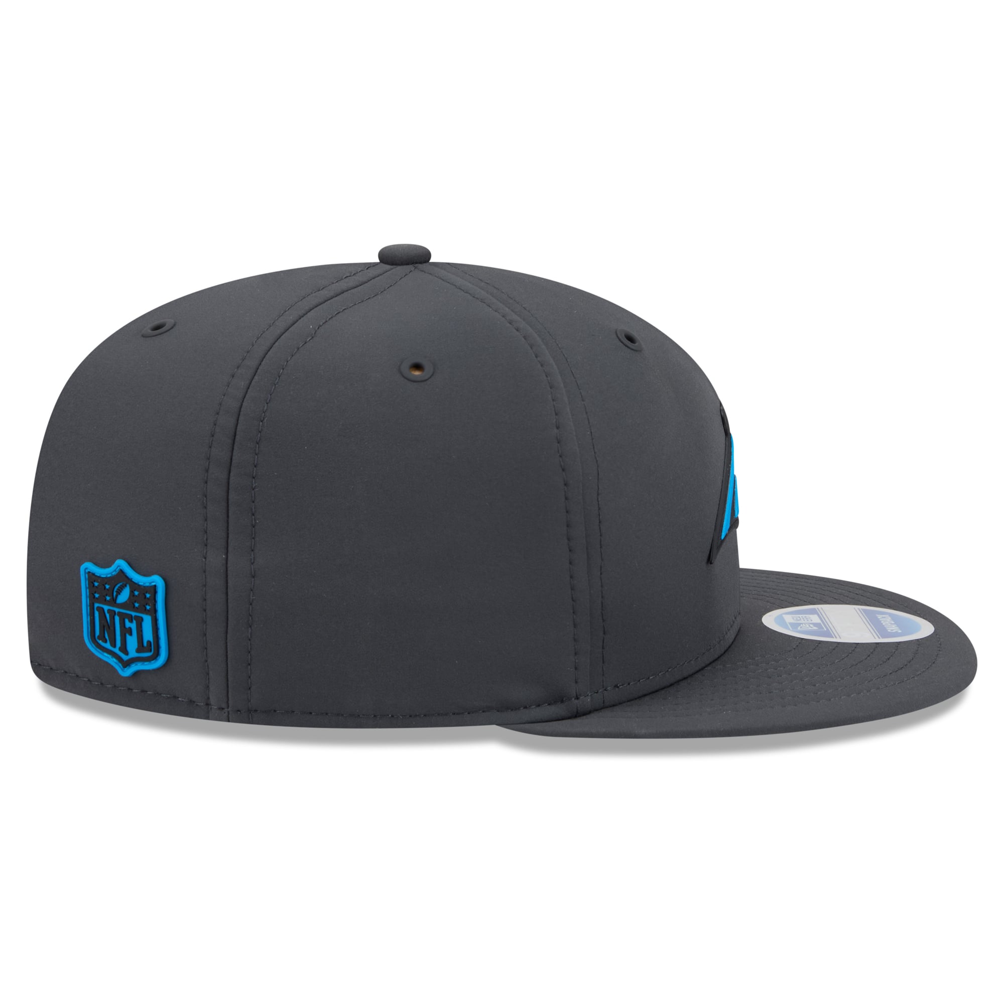 Casquette snapback New Era 9FIFTY pour homme, couleur anthracite, Carolina Panthers 2026, idéale pour les temps froids.