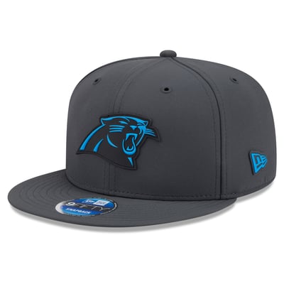 Carolina Panthers New Era 2026 Sideline Cold Weather  9FIFTY Snapback Hat - Charcoal
