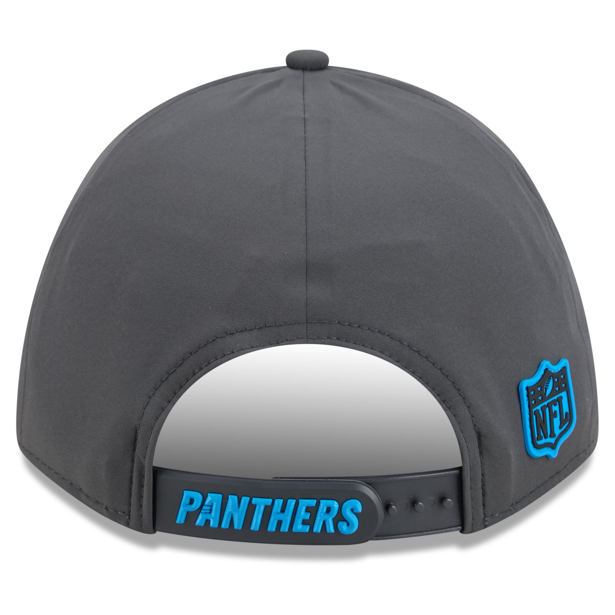 Casquette ajustable New Era 9FORTY M-Crown pour homme, couleur anthracite, Carolina Panthers 2026, idéale pour les temps froids.