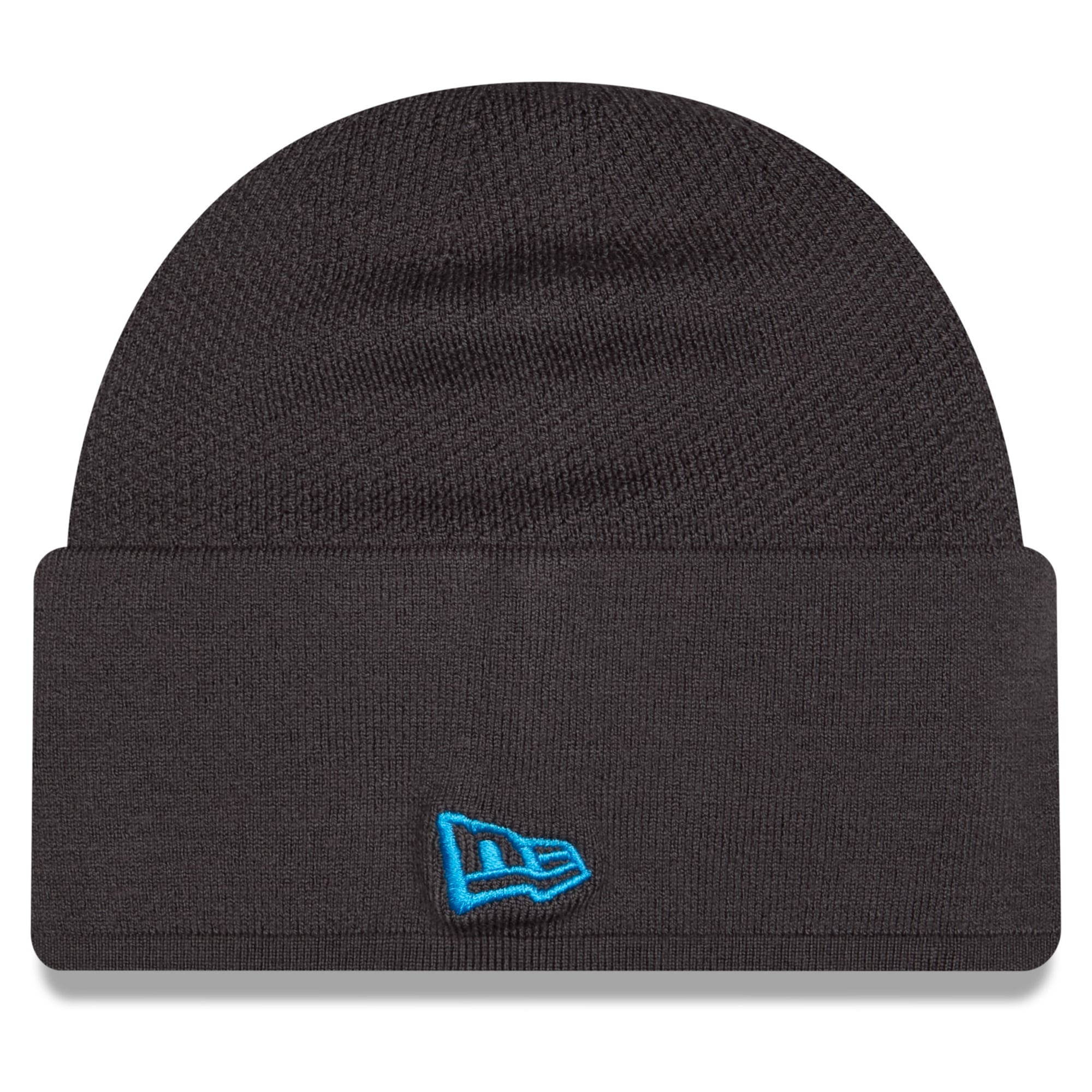 Bonnet d'hiver New Era pour homme, couleur anthracite, Carolina Panthers 2026.