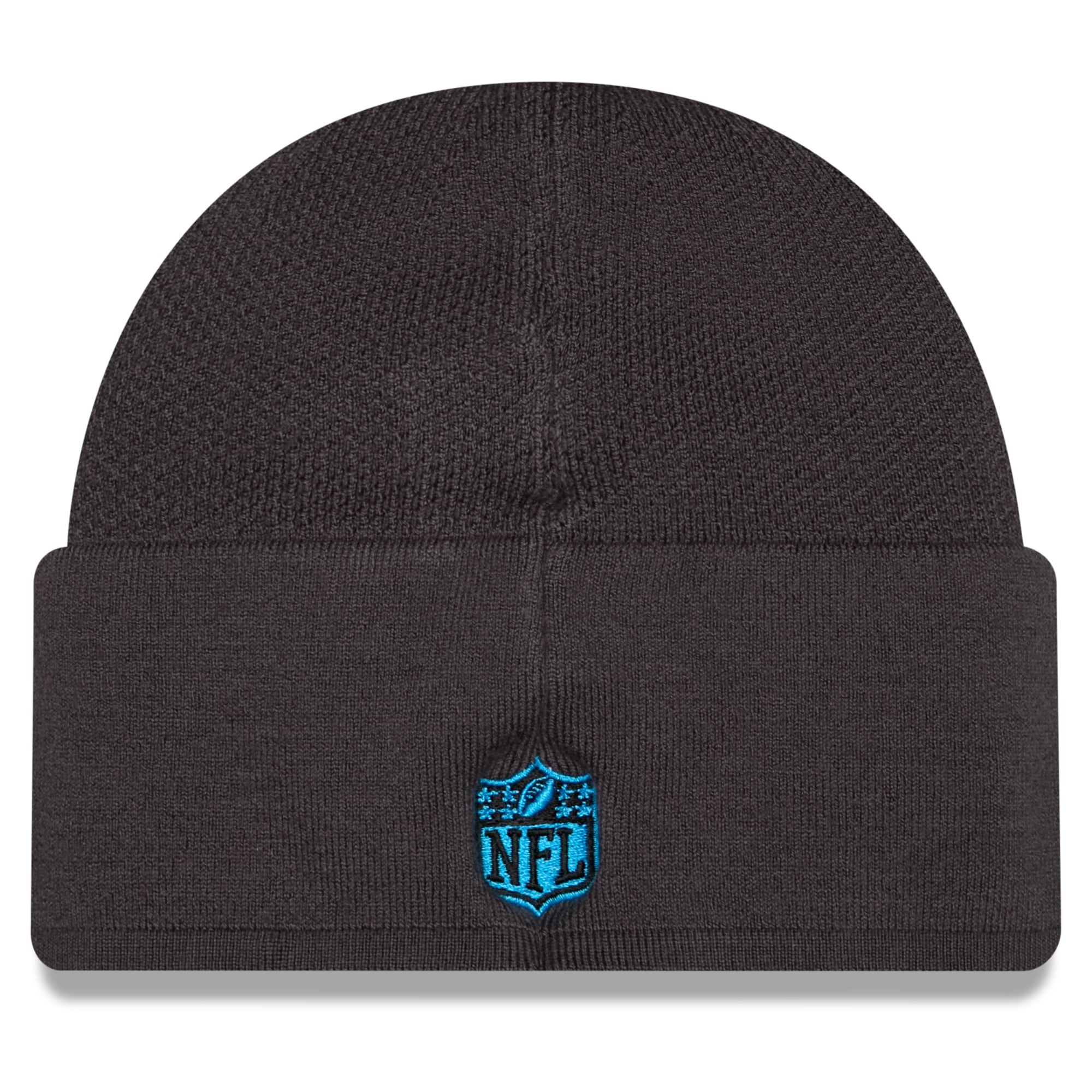 Bonnet d'hiver New Era pour homme, couleur anthracite, Carolina Panthers 2026.