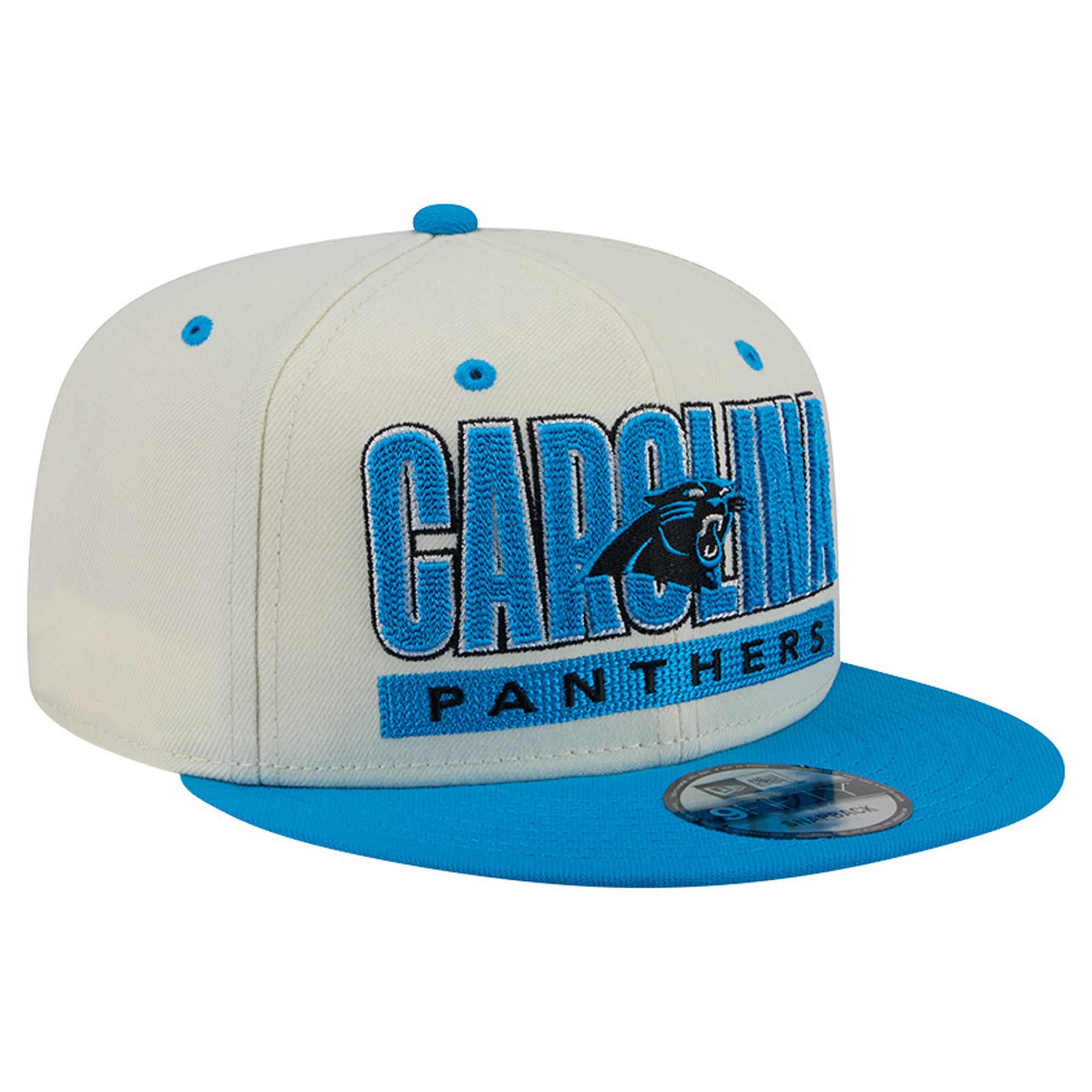 Men's New Era Cream/Blue Carolina Panthers Classic 9FIFTY Snapback Hat
