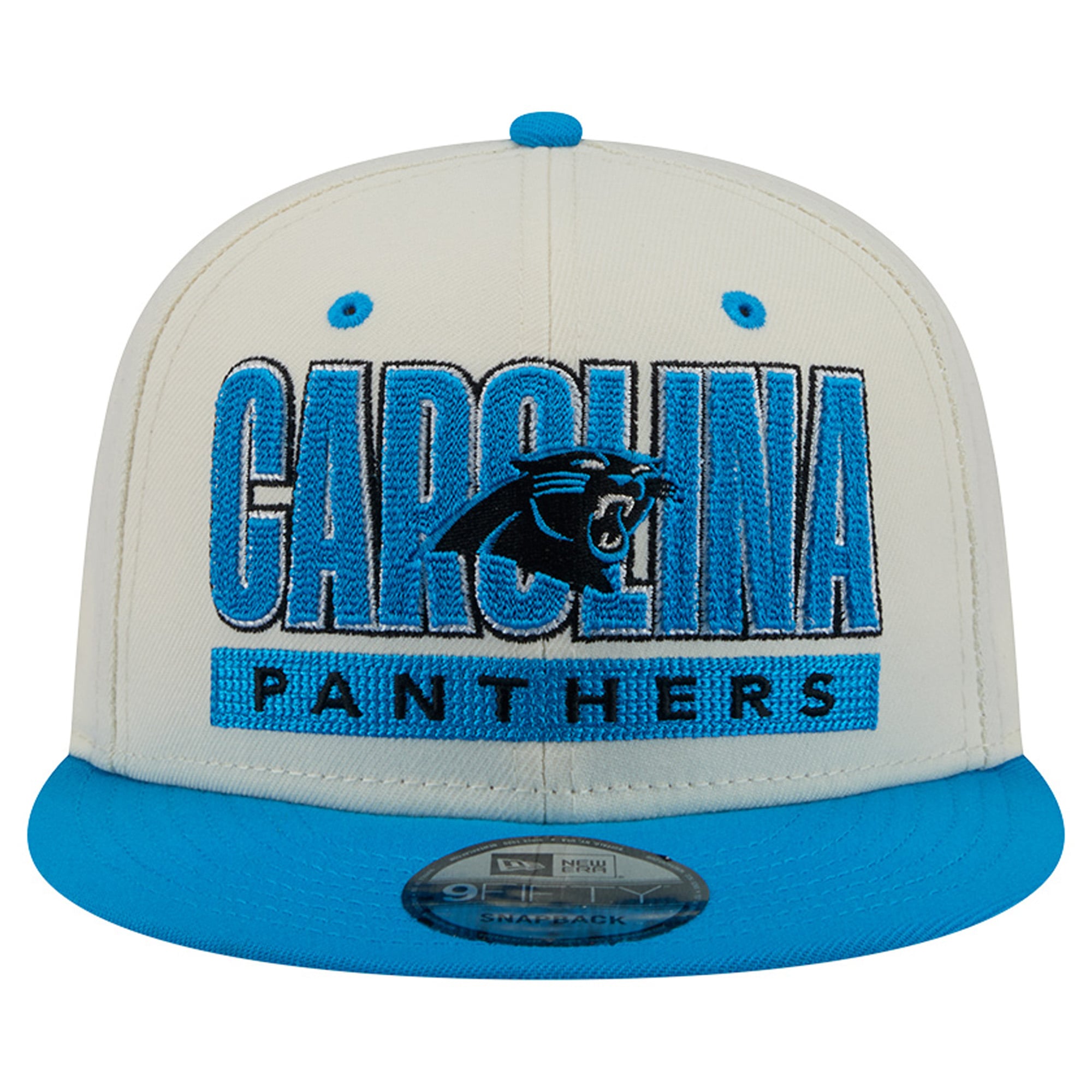 Men's New Era Cream/Blue Carolina Panthers Classic 9FIFTY Snapback Hat