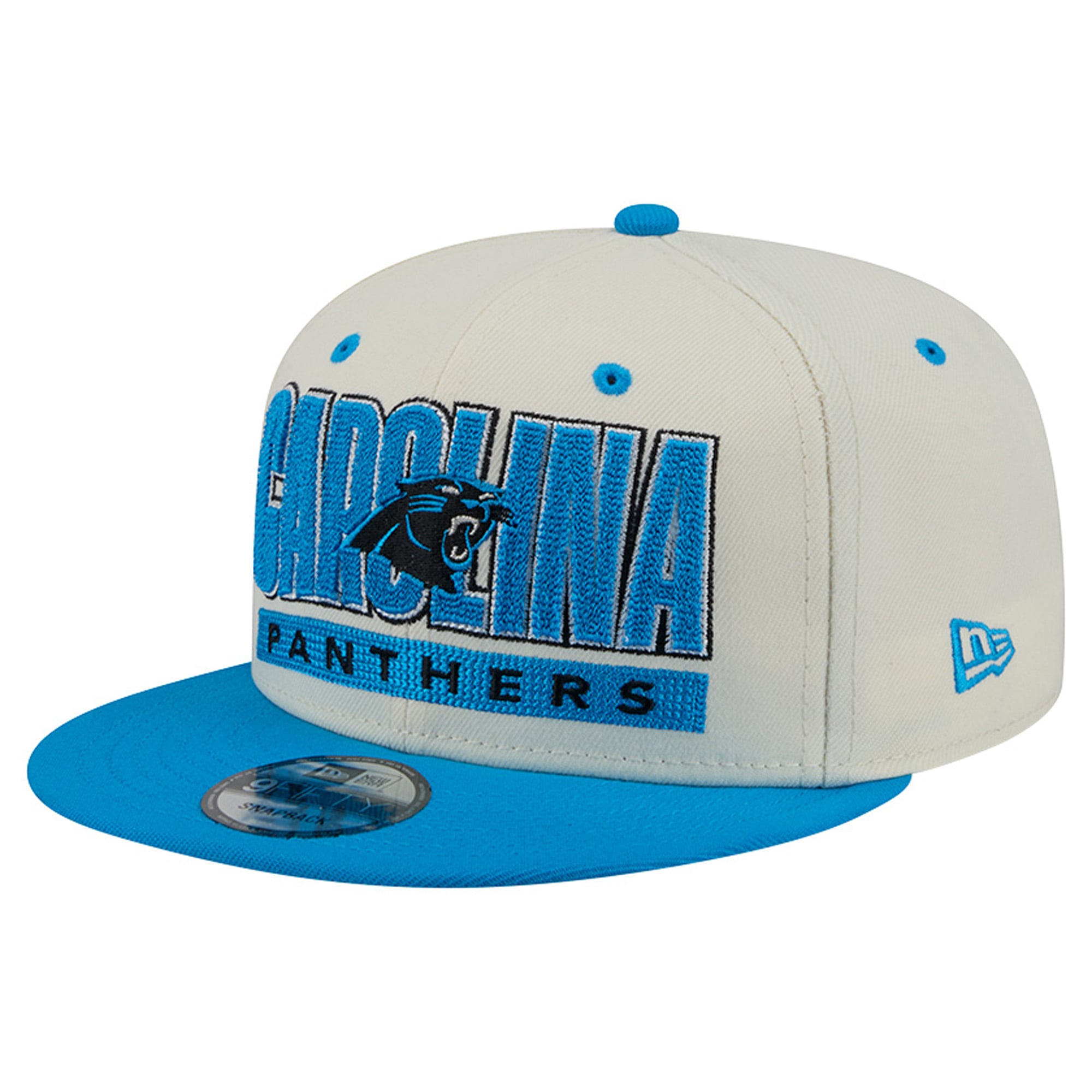 Men's New Era Cream/Blue Carolina Panthers Classic 9FIFTY Snapback Hat