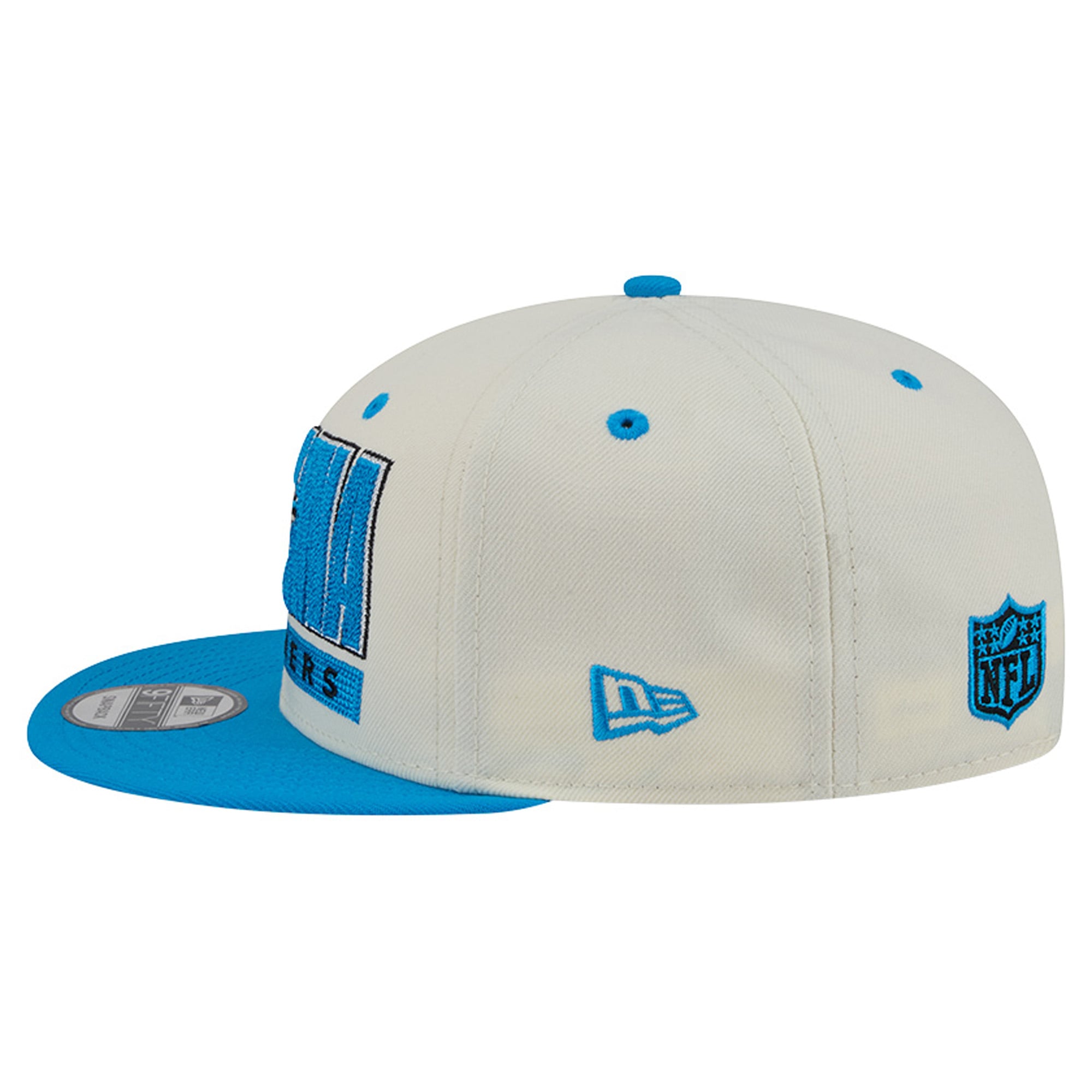 Men's New Era Cream/Blue Carolina Panthers Classic 9FIFTY Snapback Hat