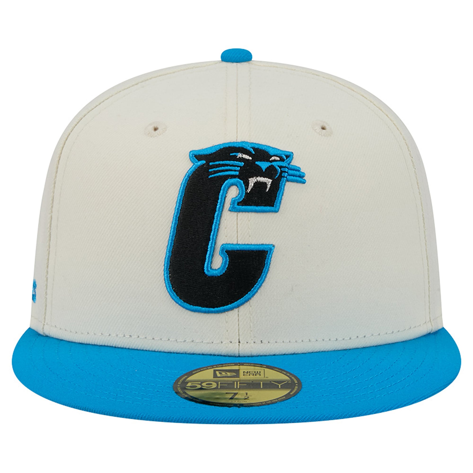 Casquette ajustée New Era Deceptor 59FIFTY crème/bleue pour homme