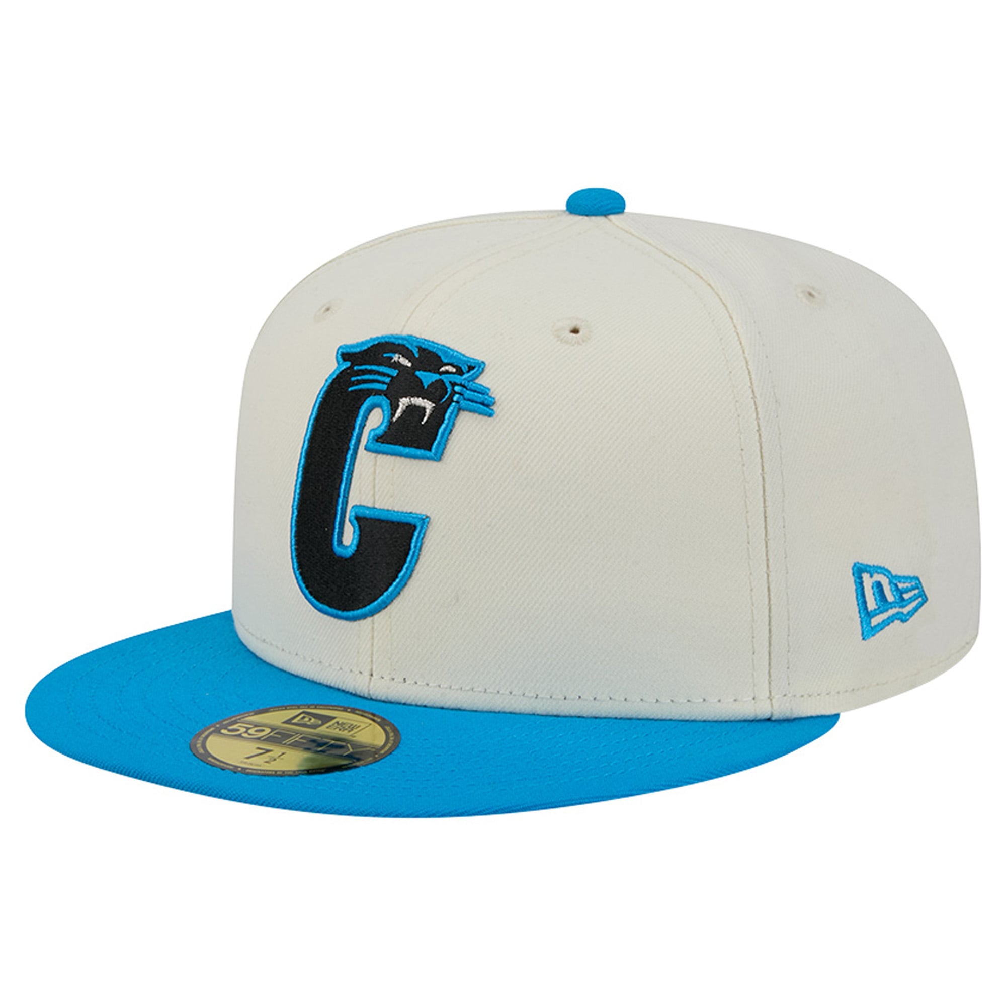 Casquette ajustée New Era Deceptor 59FIFTY crème/bleue pour homme