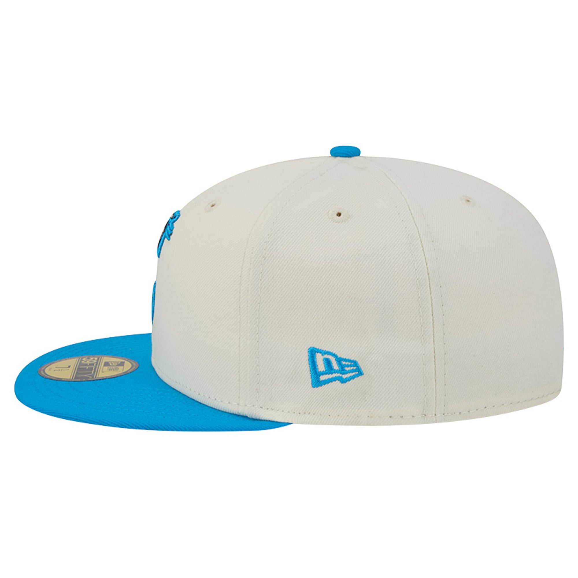 Casquette ajustée New Era Deceptor 59FIFTY crème/bleue pour homme