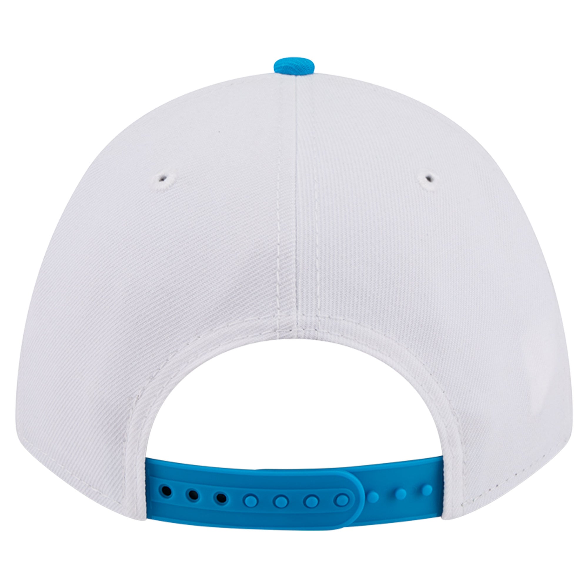Casquette ajustable New Era blanche et bleue Carolina Panthers Loyal 9FORTY M-Crown pour homme