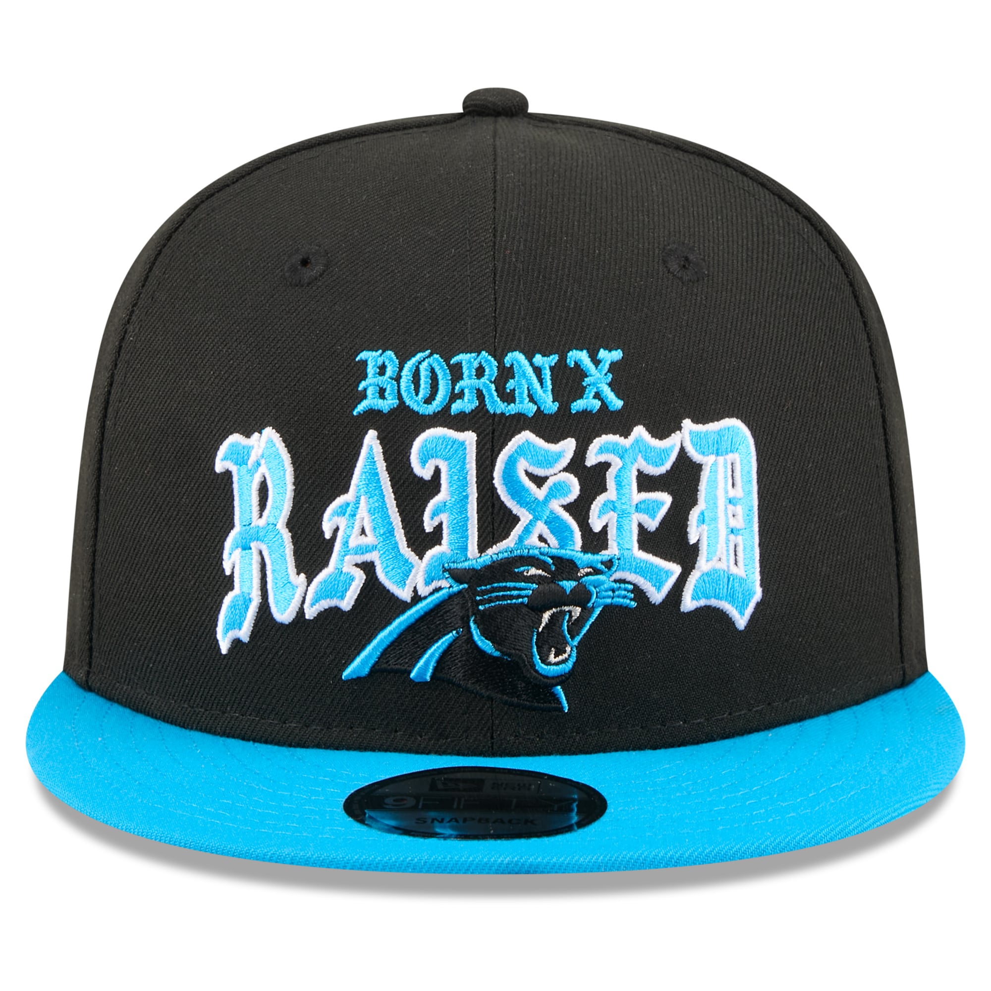 Casquette snapback New Era x Born x Raised Carolina Panthers noire et bleue pour homme