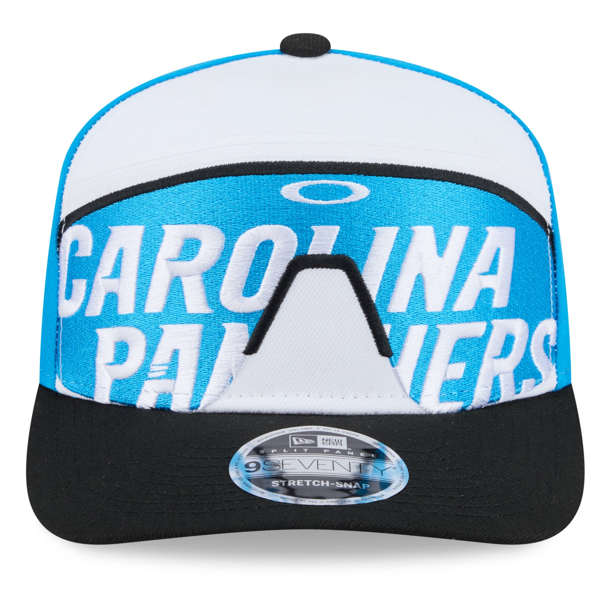 Casquette ajustable New Era x Oakley bleue Carolina Panthers 9SEVENTY pour homme