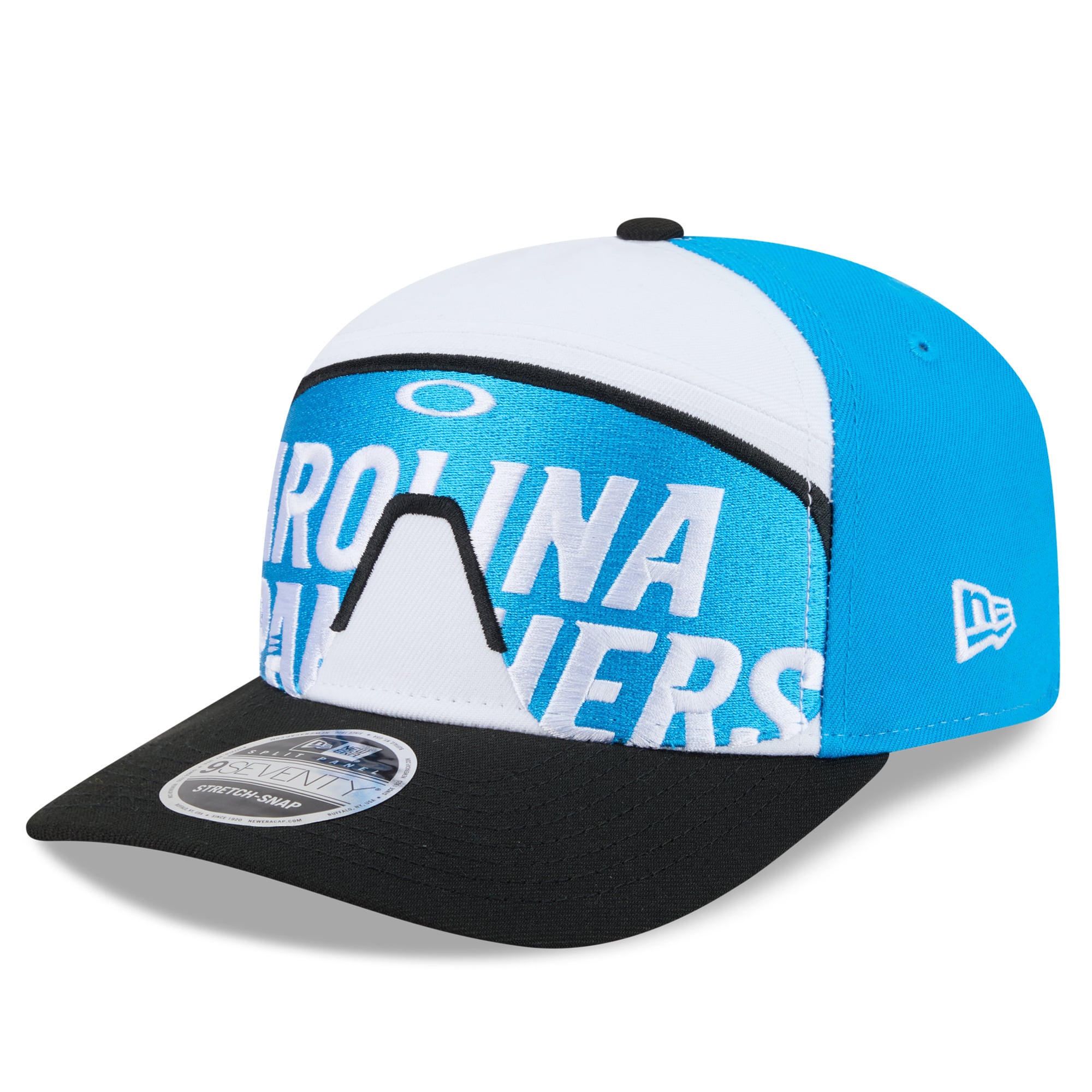 Casquette ajustable New Era x Oakley bleue Carolina Panthers 9SEVENTY pour homme
