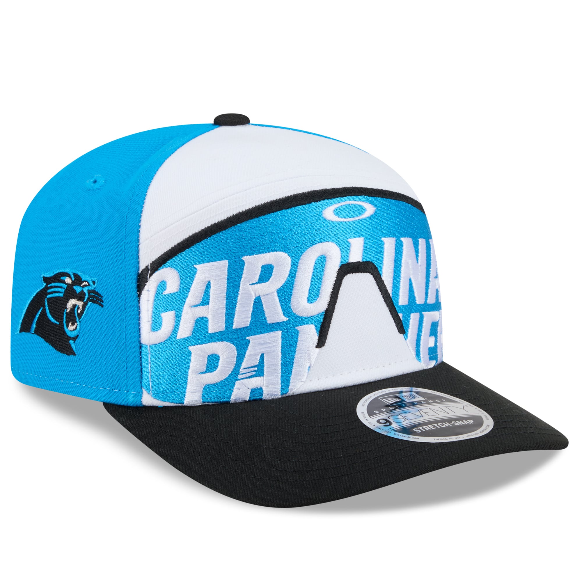 Casquette ajustable New Era x Oakley bleue Carolina Panthers 9SEVENTY pour homme