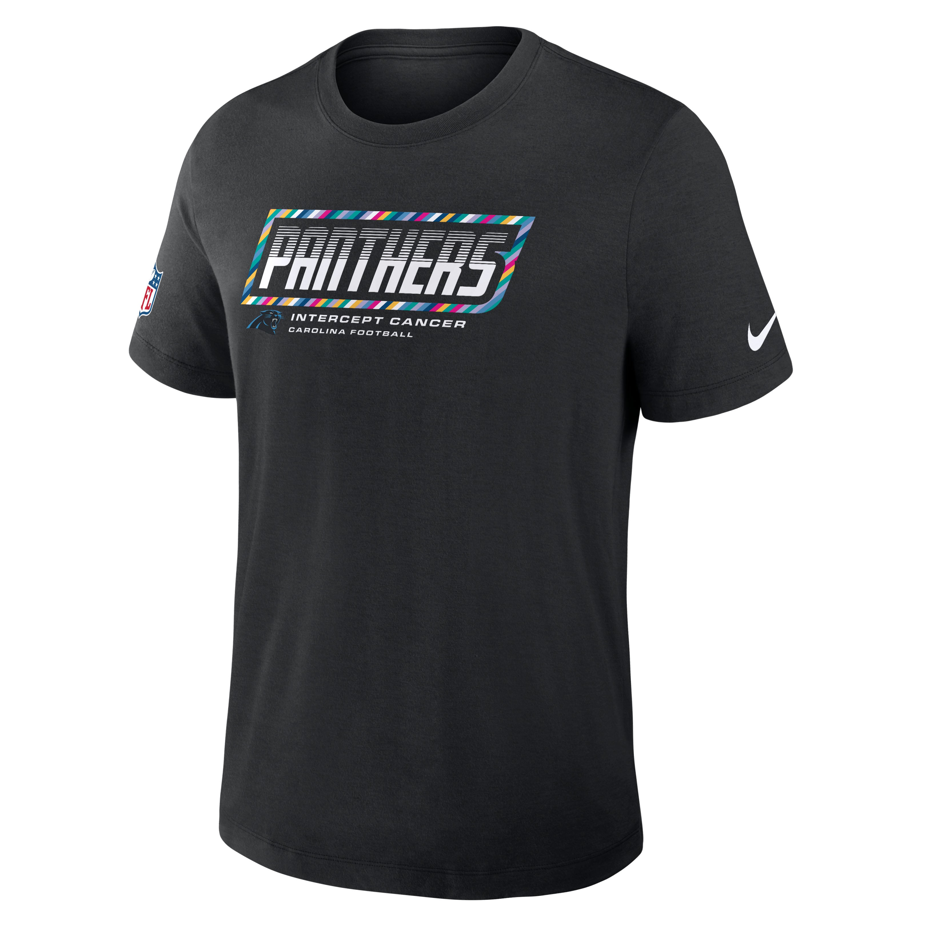 Men's Nike Black Carolina Panthers 2026 NFL Crucial Catch Tri-Blend Dri-FIT T-Shirt