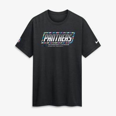 Carolina Panthers Nike 2026 NFL Crucial Catch Tri-Blend Dri-FIT T-Shirt - Black