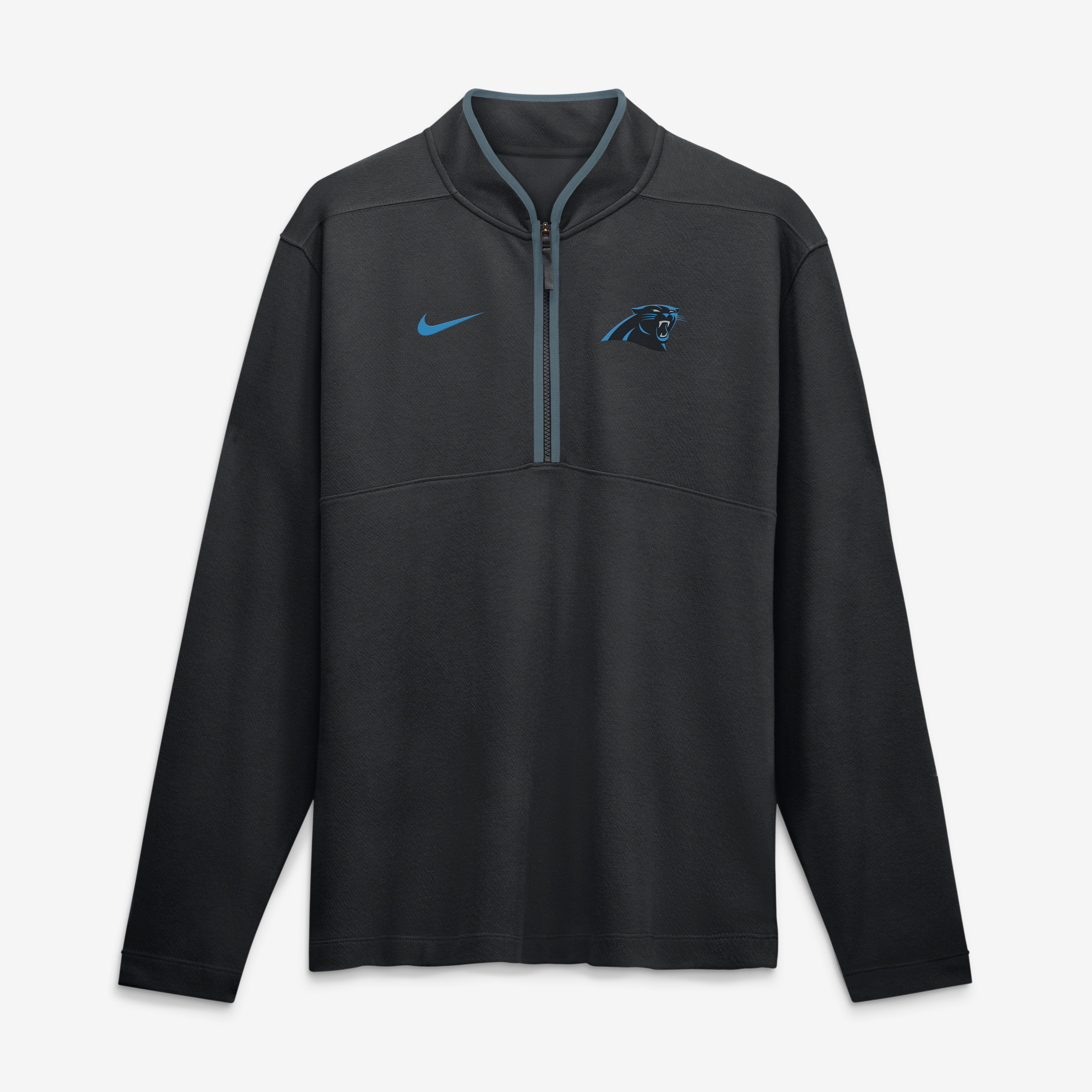 Men's Nike  Black Carolina Panthers Dri-FIT Victory Half-Zip Pullover