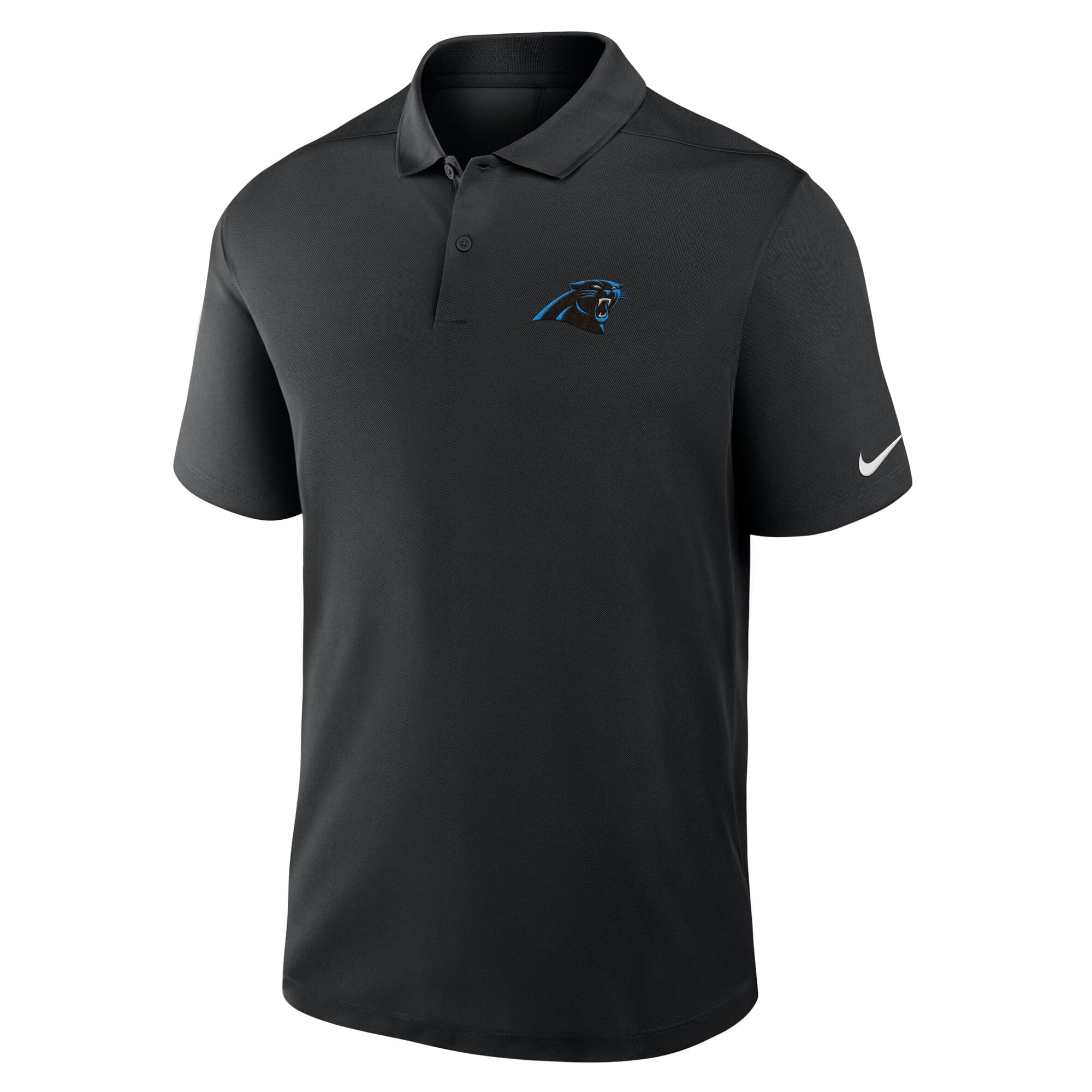Polo Nike Dri-FIT Victory noir pour homme, Carolina Panthers