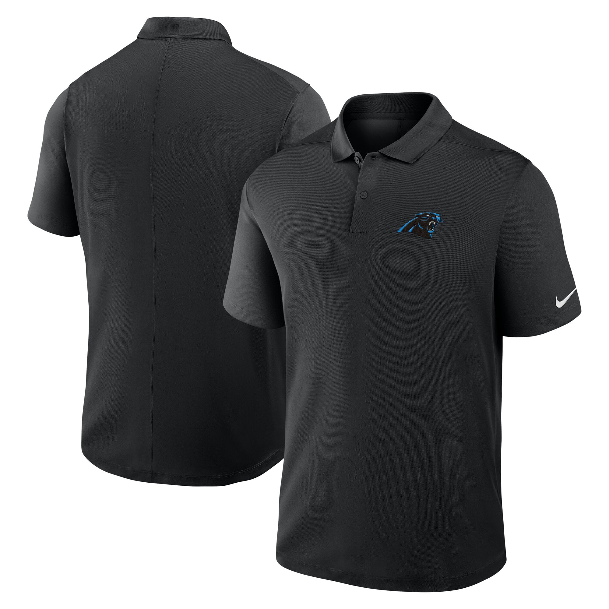 Polo Nike Dri-FIT Victory noir pour homme, Carolina Panthers