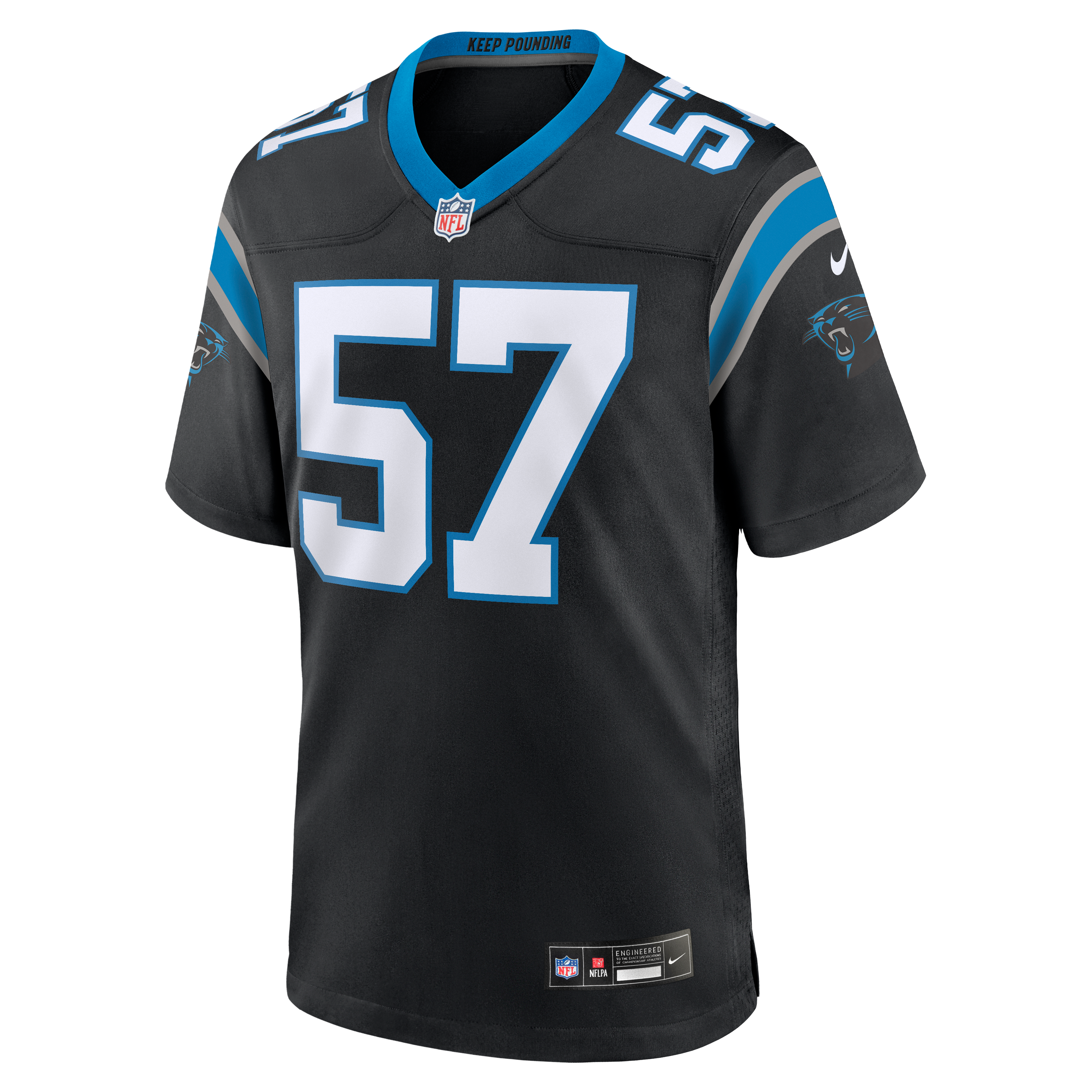 Maillot de match Nike noir pour homme des Panthers la Caroline, Monroe Freeling
