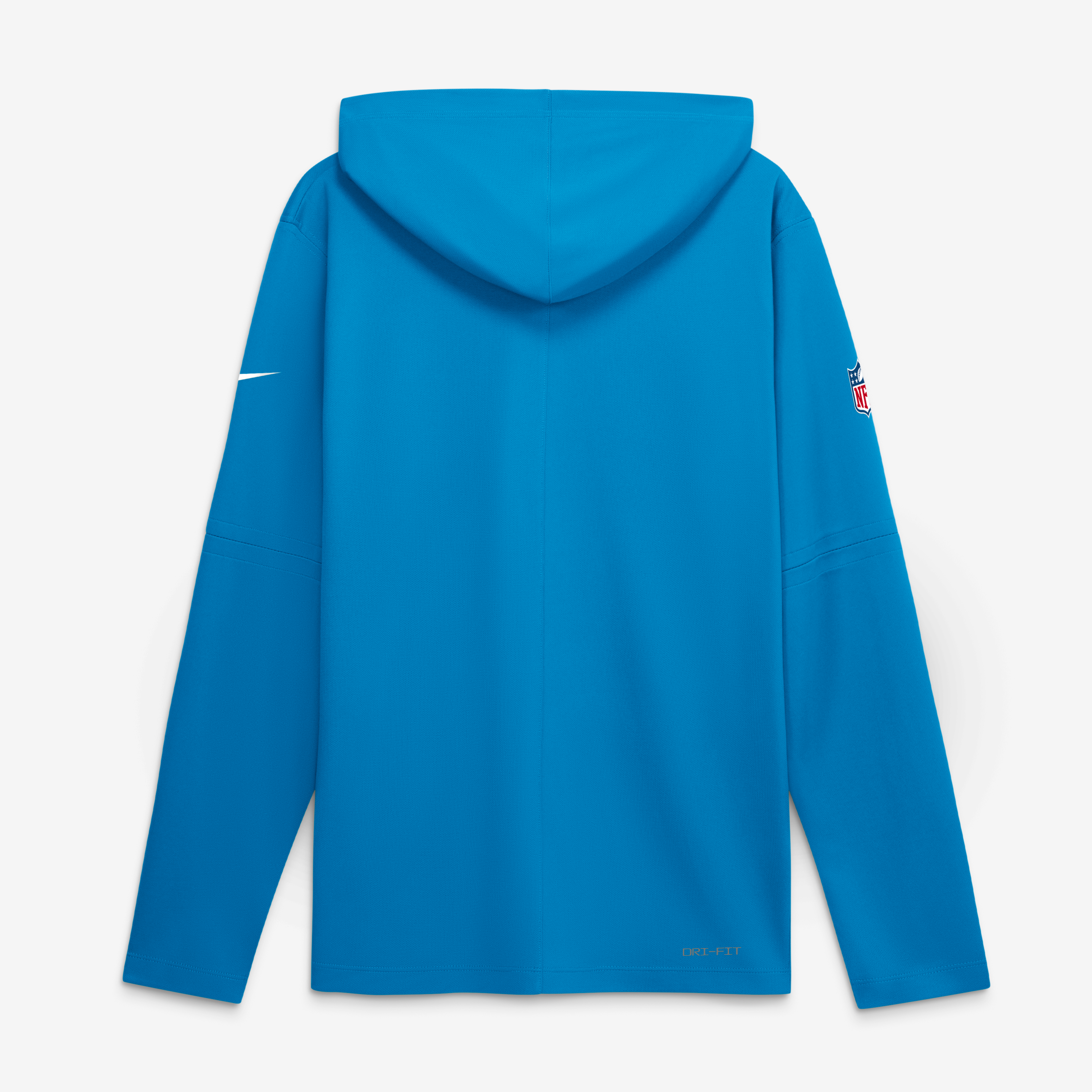 Men's Nike Blue Carolina Panthers Sideline Game On Lightweight Long Sleeve Hooded Dri-FIT Top