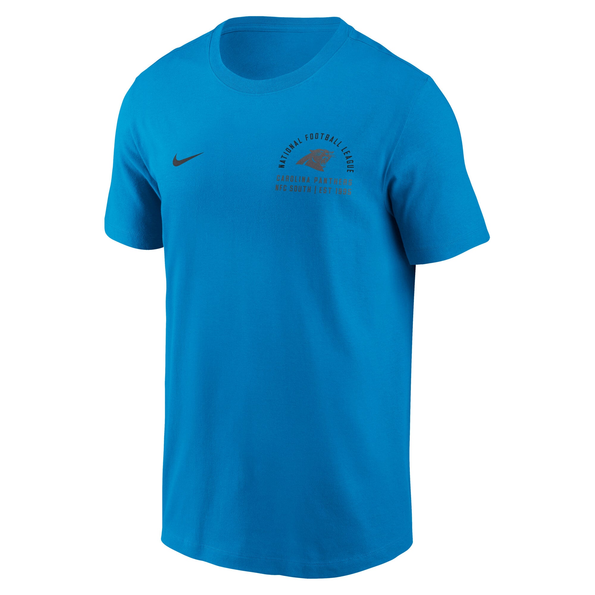 Men's Nike Blue Carolina Panthers Split Logo T-Shirt