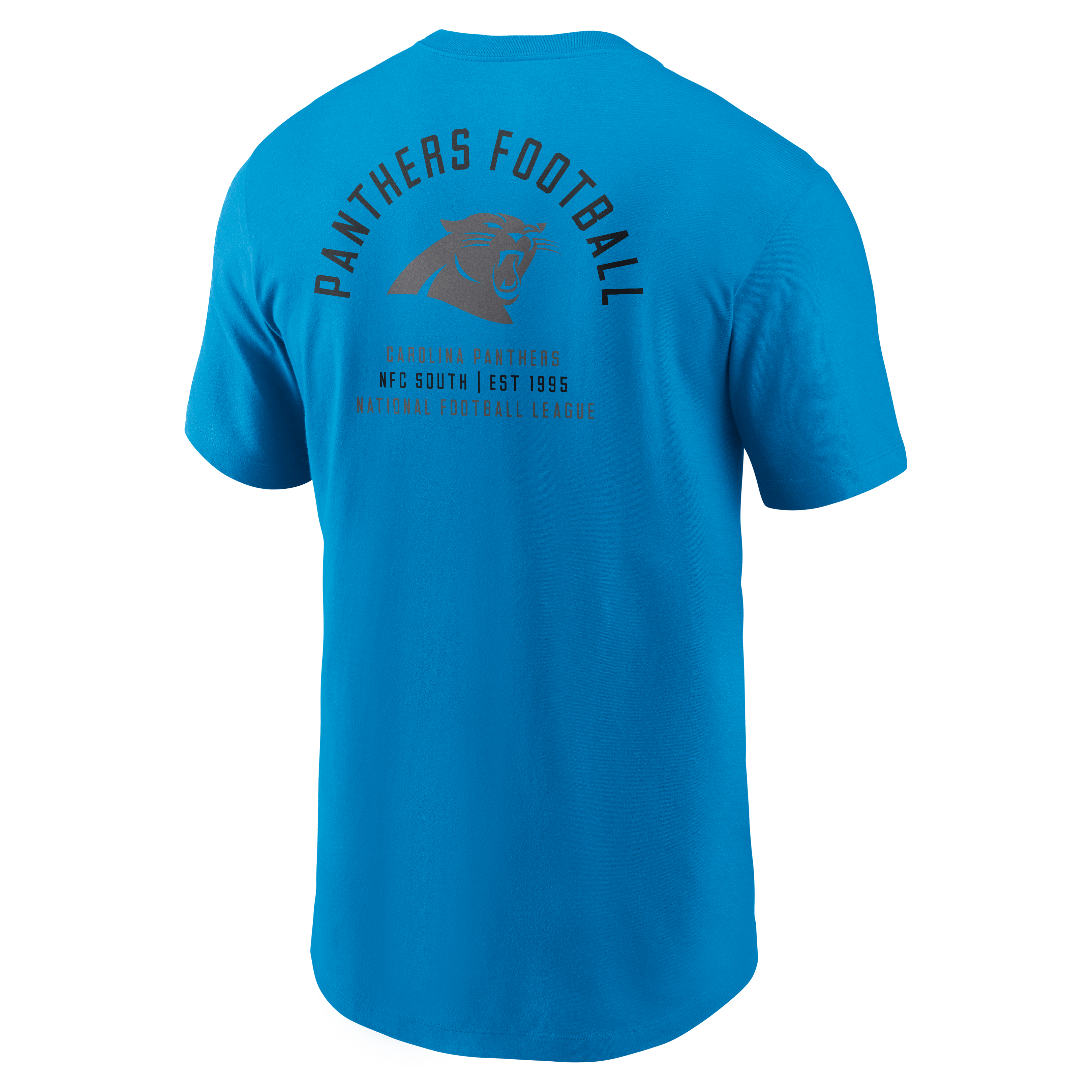 Men's Nike Blue Carolina Panthers Split Logo T-Shirt