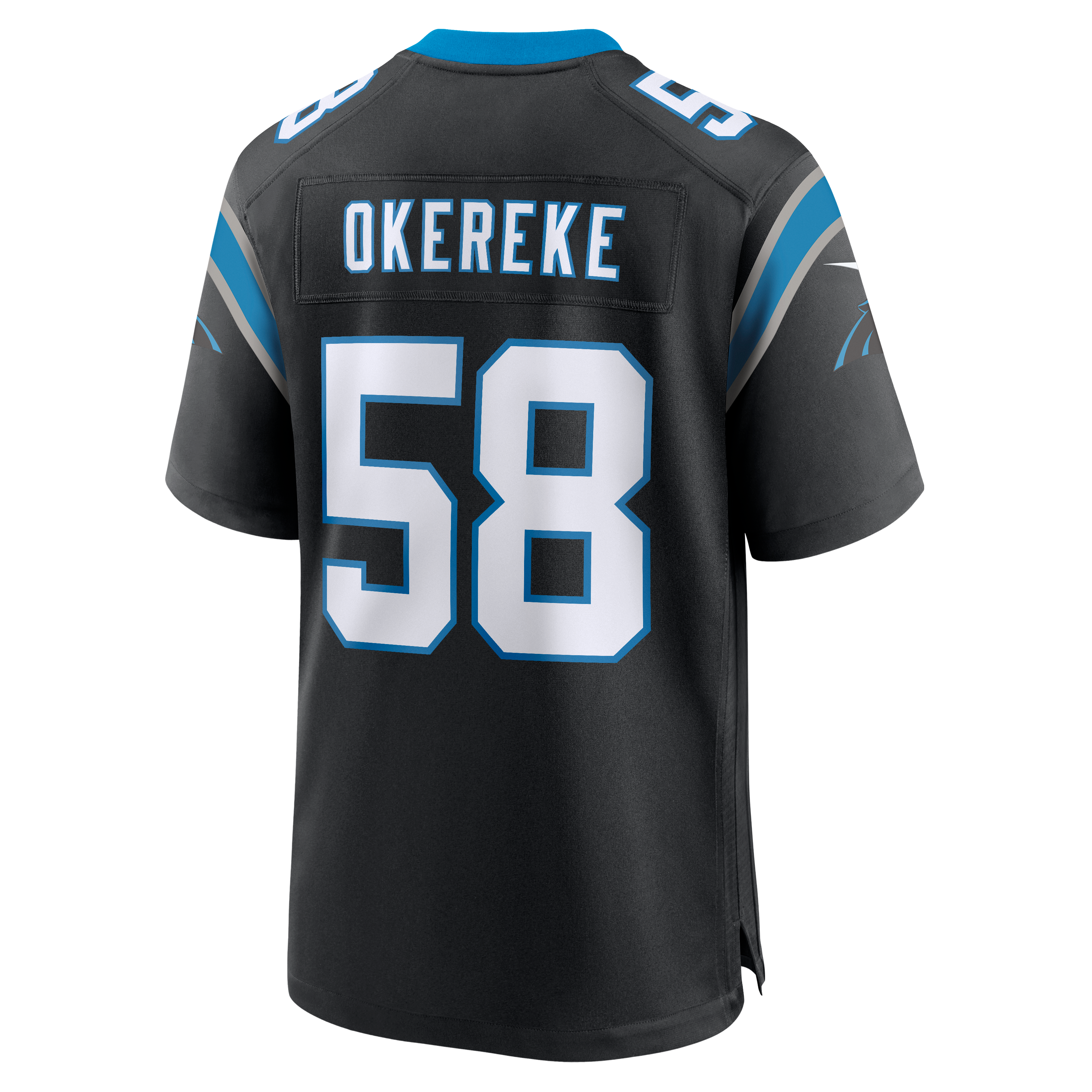 Maillot de match Nike Bobby Okereke noir des Panthers la Caroline pour homme