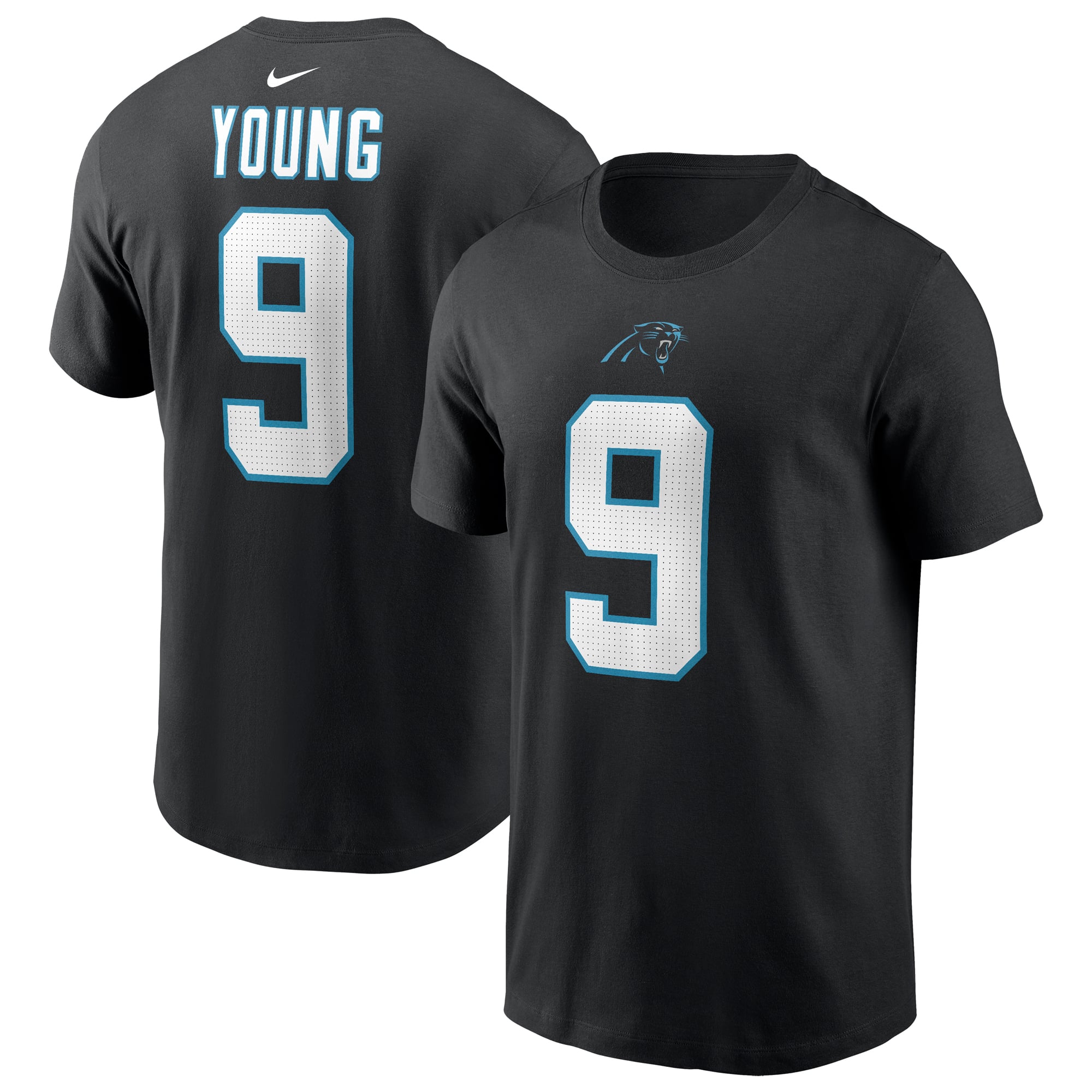 Men's Nike Bryce Young Carolina Panthers Name & Number T-Shirt
