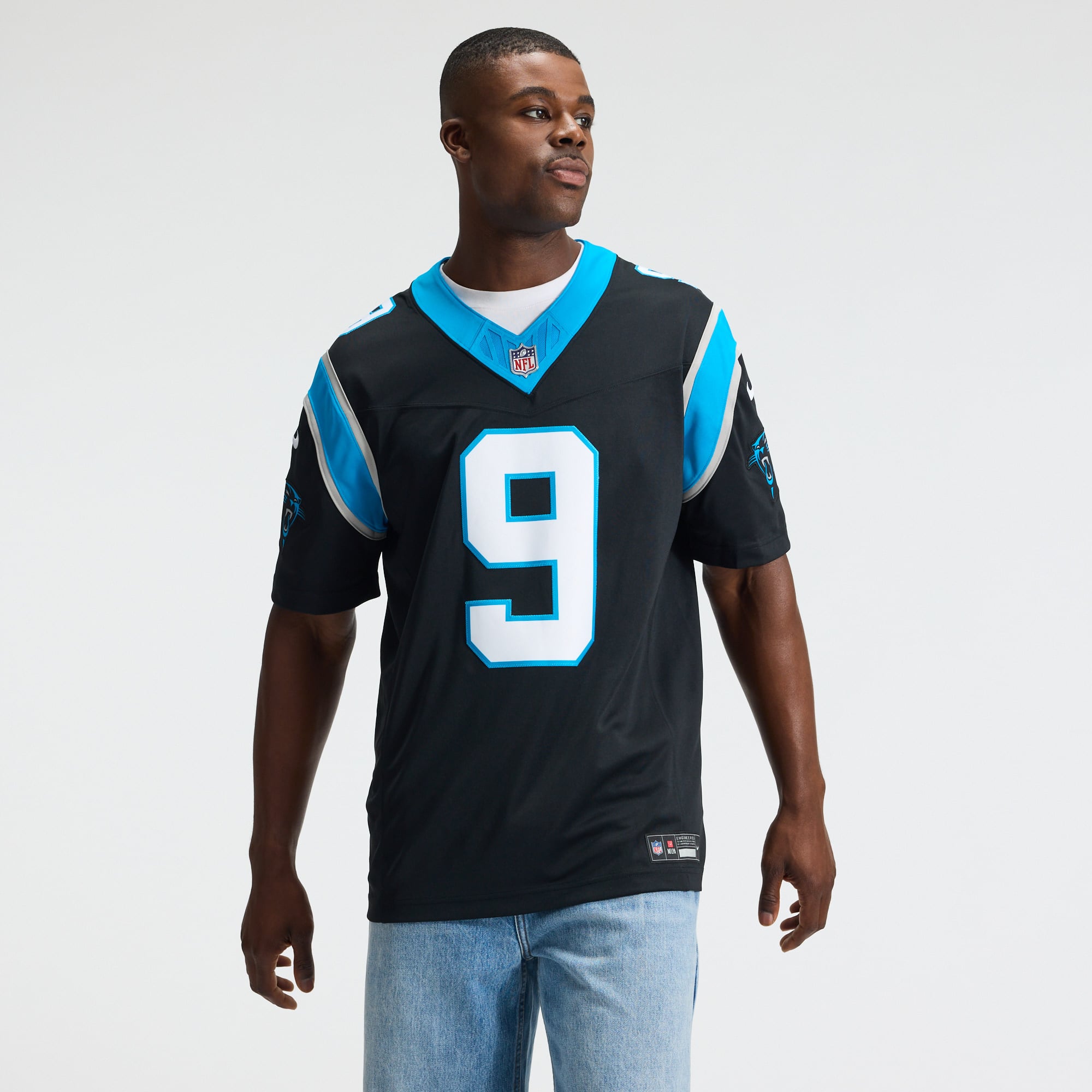 Men's Nike Bryce Young Black Carolina Panthers Team Vapor F.U.S.E. Stitched Limited Jersey